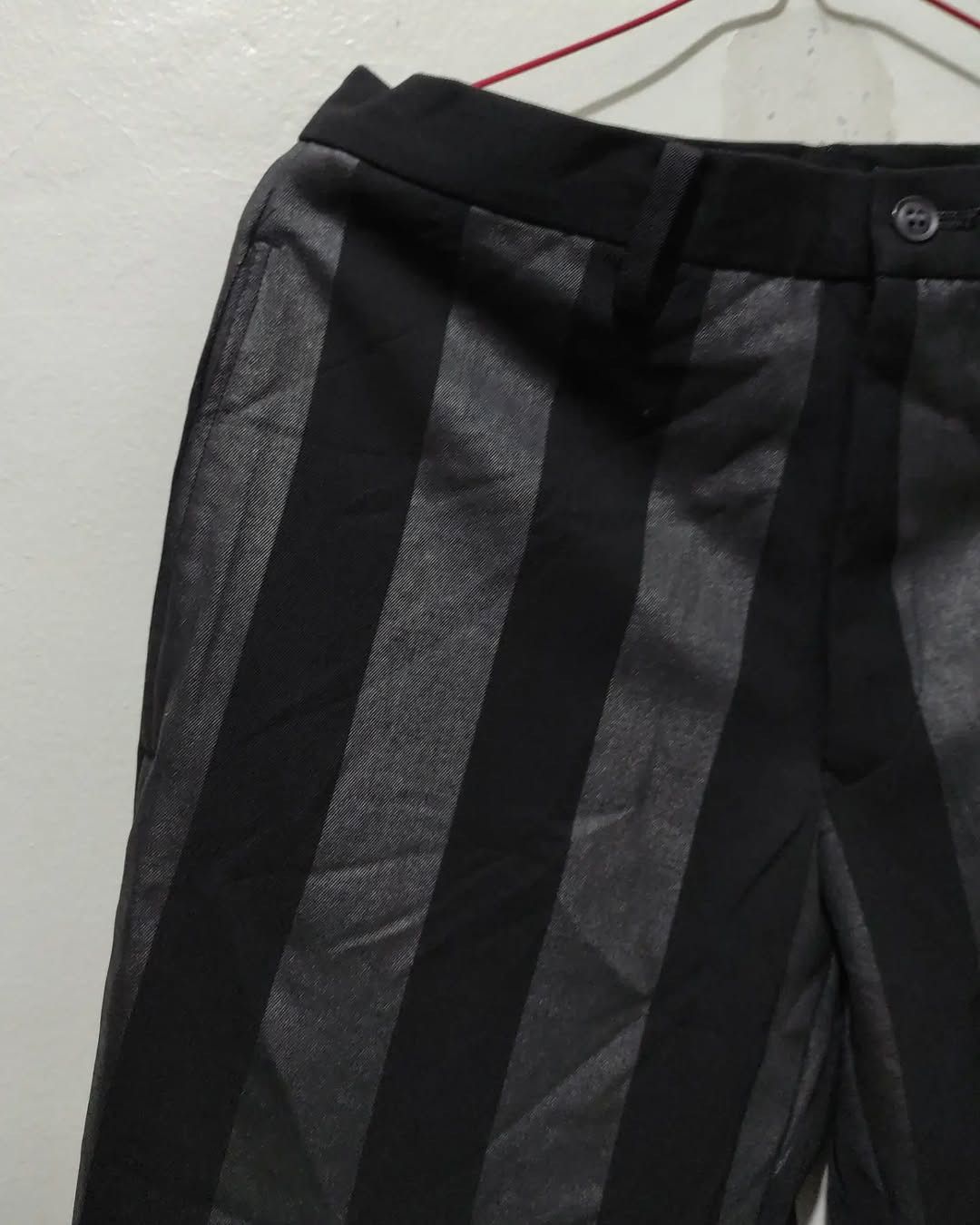 Japanese Brand Japanese Comme Ça Du mode Vkei Black Striped Slack Pants Size US 30 / EU 46 - 8 Thumbnail