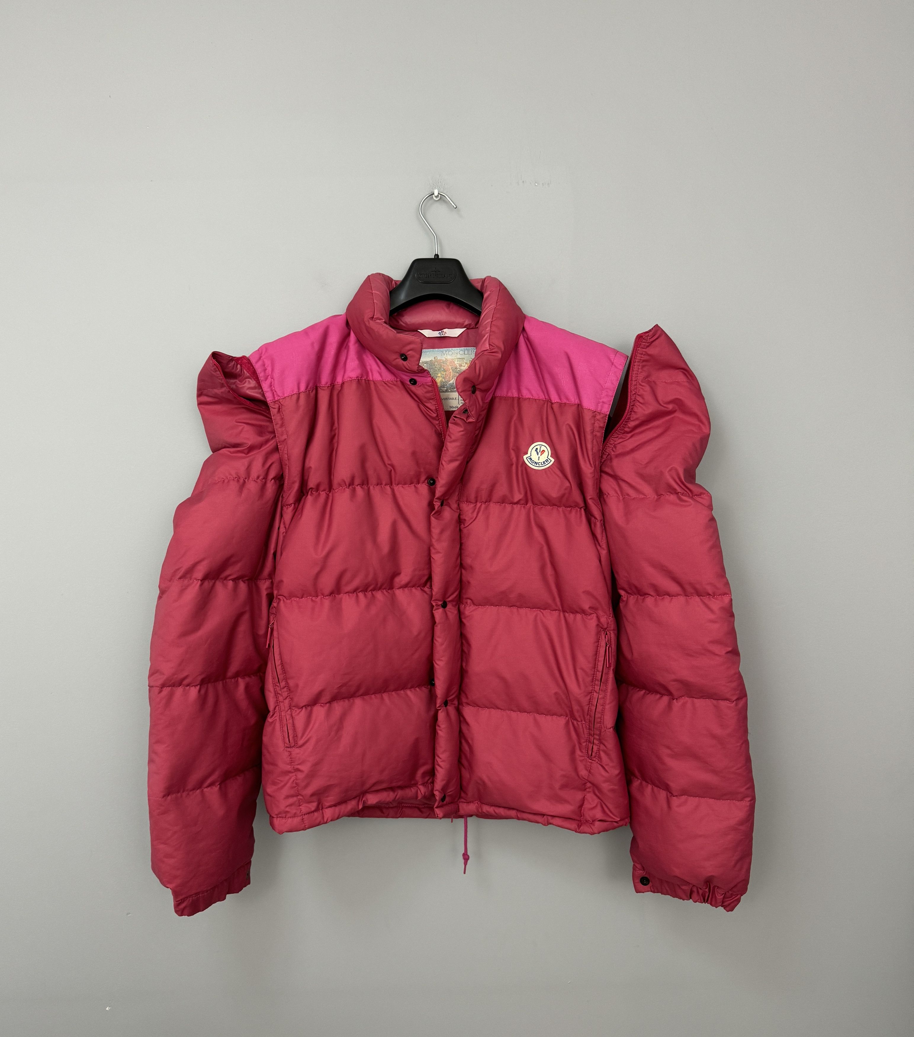 Moncler Vintage Moncler Grenoble Down Jacket Puffer Pink 2 in 1 Size US M / EU 48-50 / 2 - 10 Thumbnail