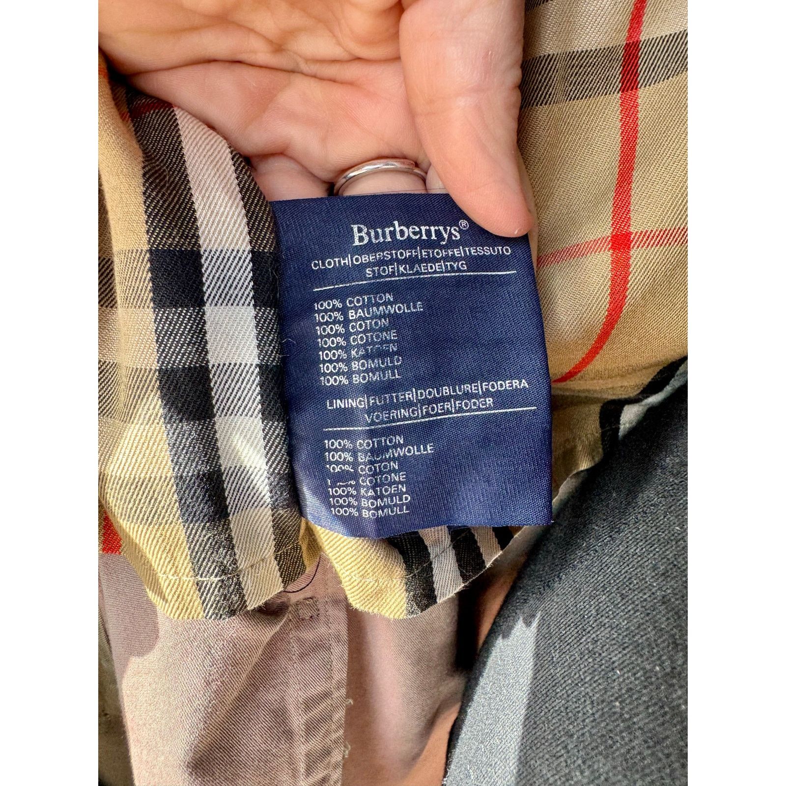 Burberry Burberrys Men's Trench Coat Iconic Vintage 100% Cotton Size US XL / EU 56 / 4 - 6 Thumbnail