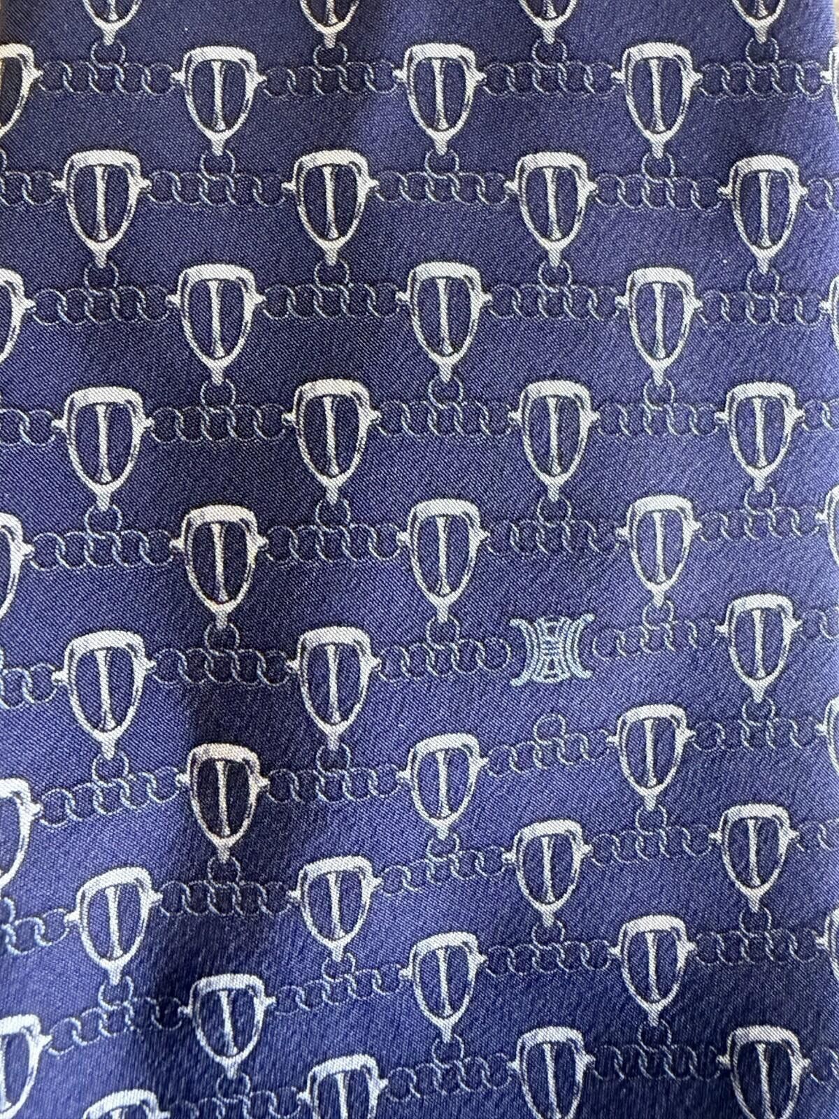 Celine CELINE GEOMETRIC LOGO PRINT NECK TIE Size ONE SIZE - 2 Thumbnail