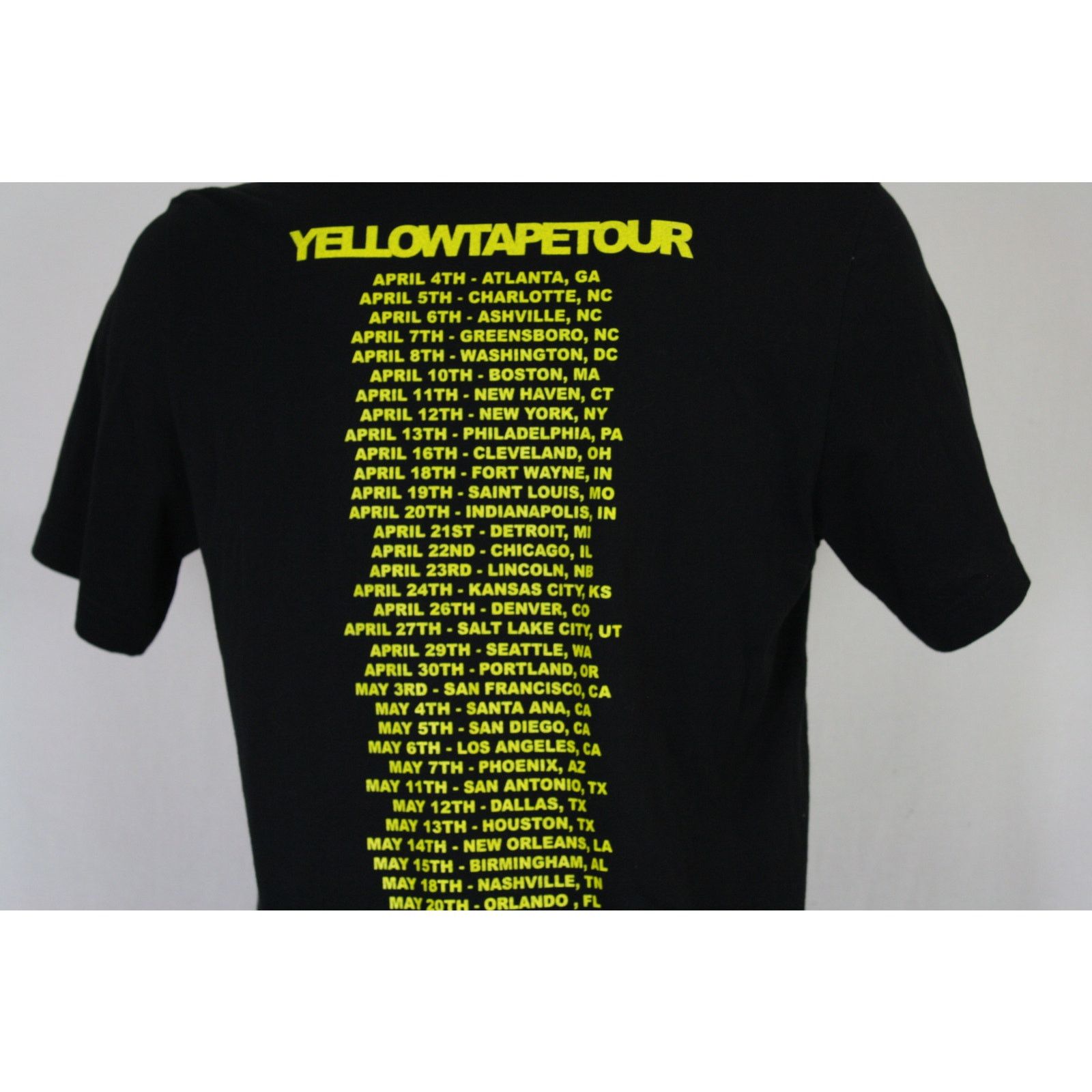 Canvas Key Glock Yellow Tape Tour Double Sided Concert T-Shirt L Size US L / EU 52-54 / 3 - 4 Thumbnail