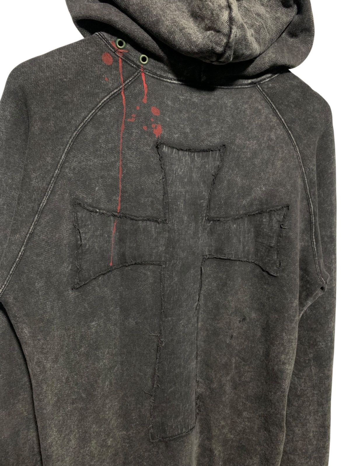 PPFM 🧨RARE🧨 PPFM BISTRITA DRACULA BITE distressed cross hoodie Size US M / EU 48-50 / 2 - 1 Thumbnail