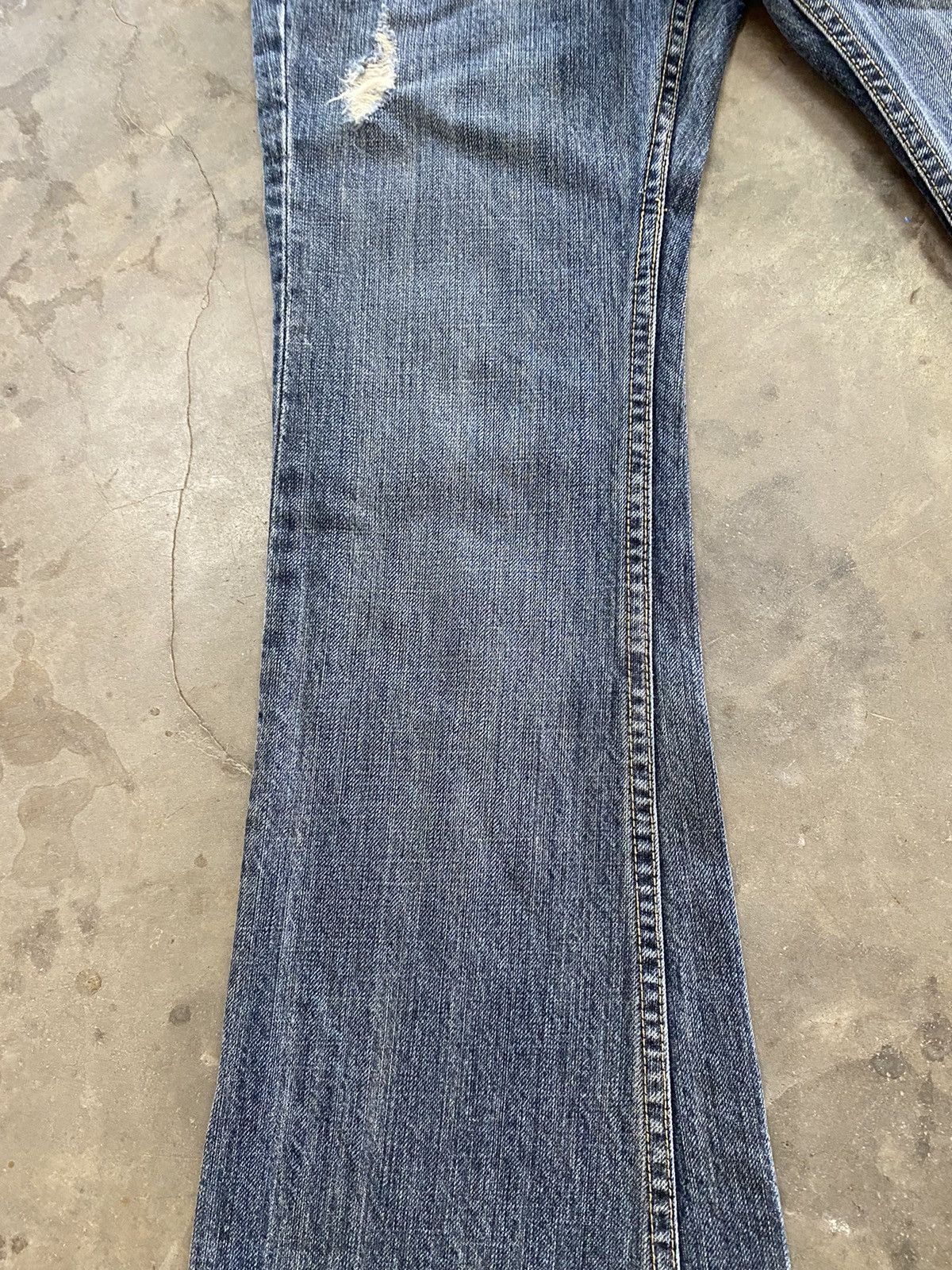 Hysteric Glamour × Japanese Brand × Le Grande Bleu (L.G.B.) Flare Jeans Japanese Oririn Jeans Distressed Boot Cut Size 26" / US 2 / IT 38 - 4 Thumbnail
