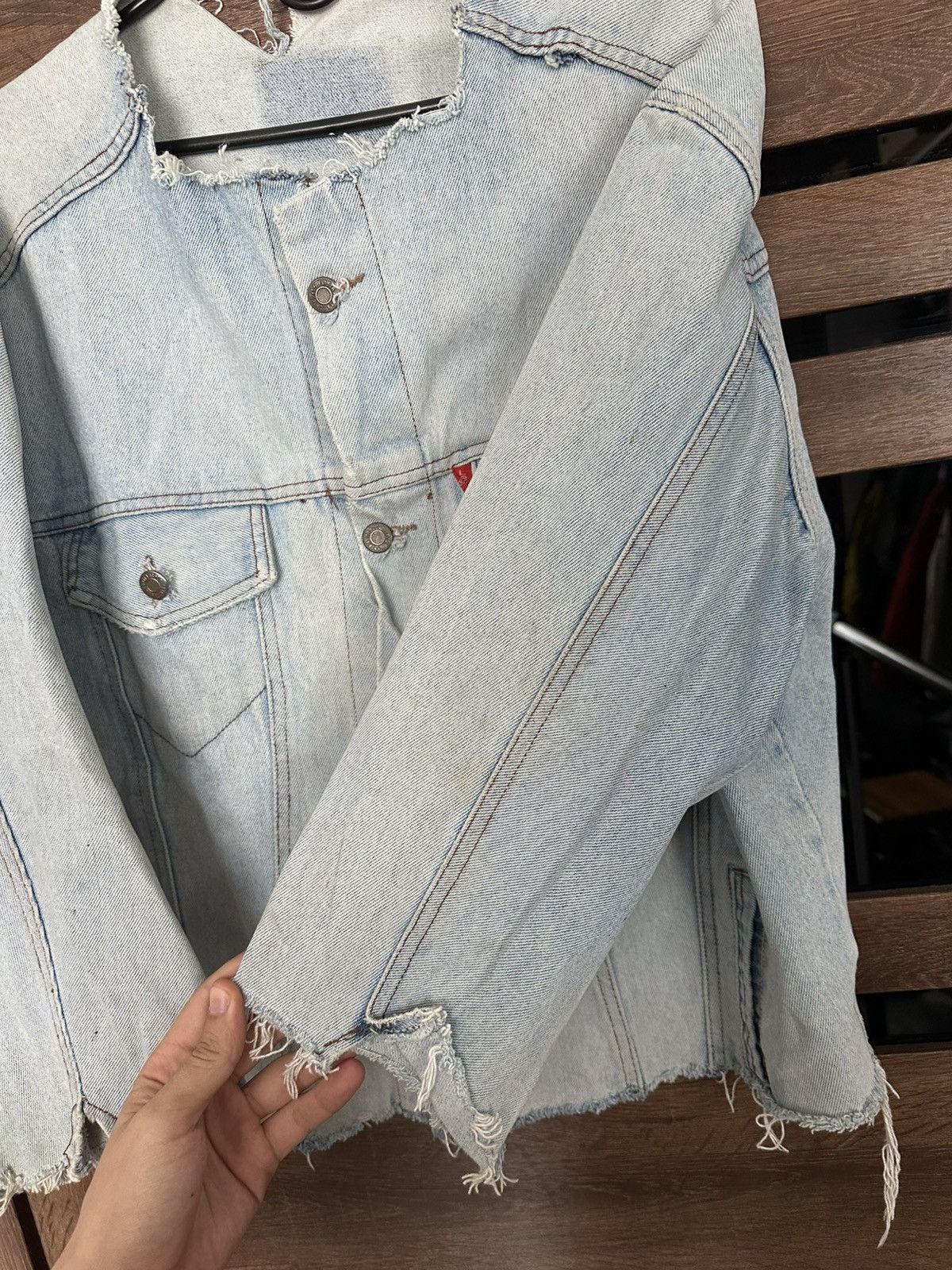 Levi's Levis Vintage Distressed Denim Jacket 50s 60s USA Size US S / EU 44-46 / 1 - 15 Thumbnail