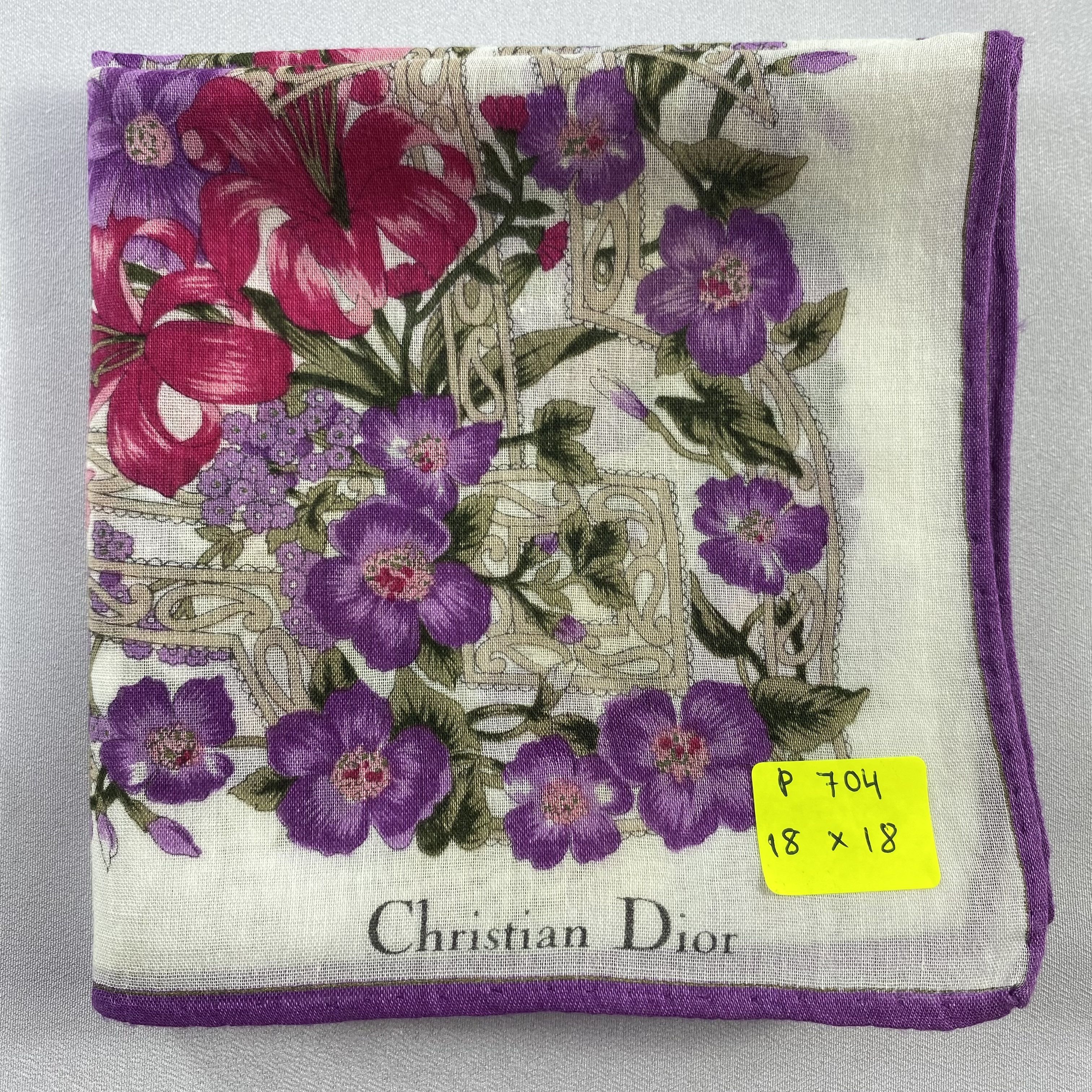 Vintage Christian Dior Monsieur Handkerchief / Neckerchief-P704 Size ONE SIZE - 5 Thumbnail