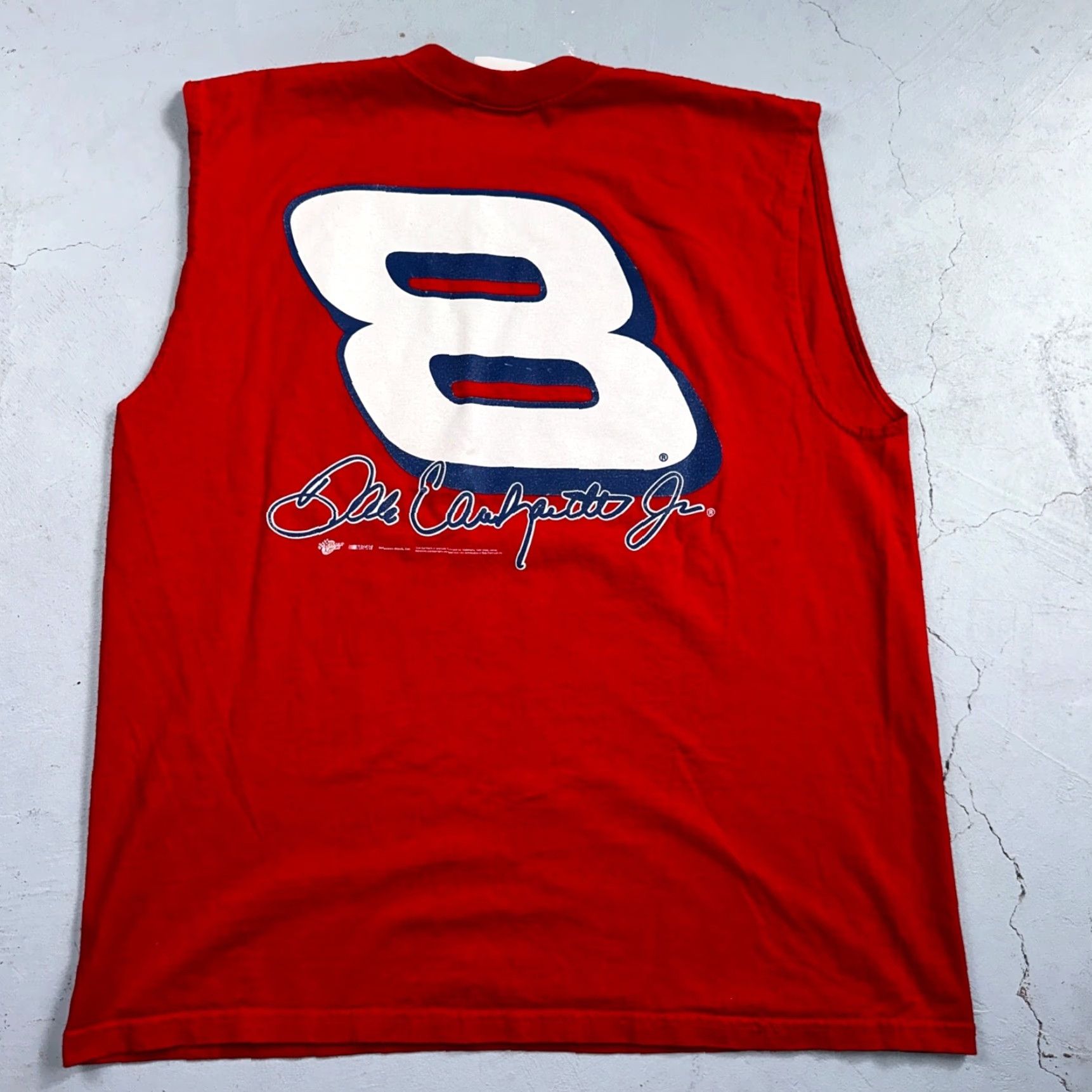 Budweiser VINTAGE Budweiser T-Shirt Car Racing Dale Earnhardt 8 Grunge Rock Red Crew Neck Short Sleeve Men L Shirts Mens Size US L / EU 52-54 / 3 - 5 Thumbnail