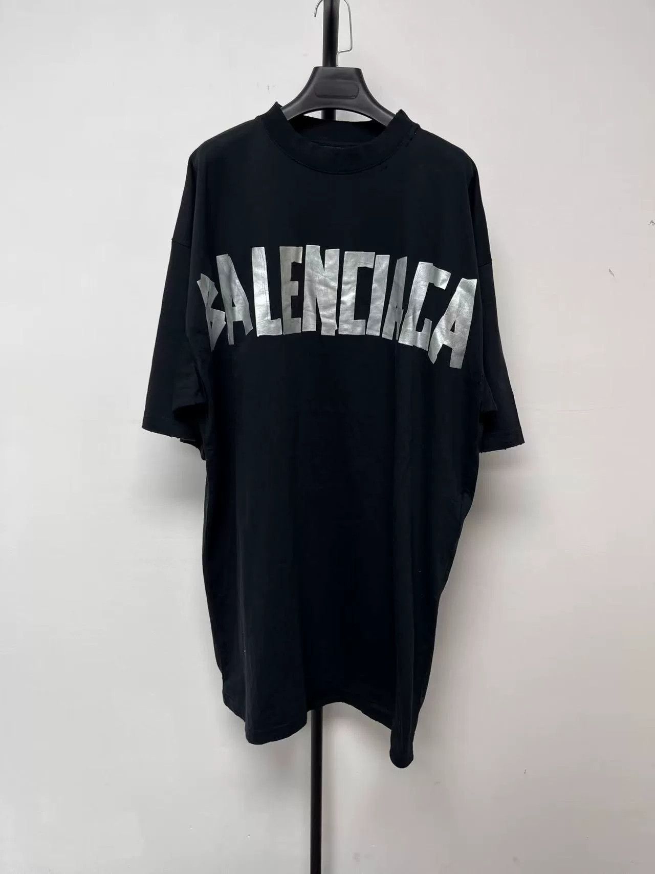 Balenciaga Balenciaga Letter Print Short Sleeve Dress Size US 36 / EU 52 - 1 Thumbnail
