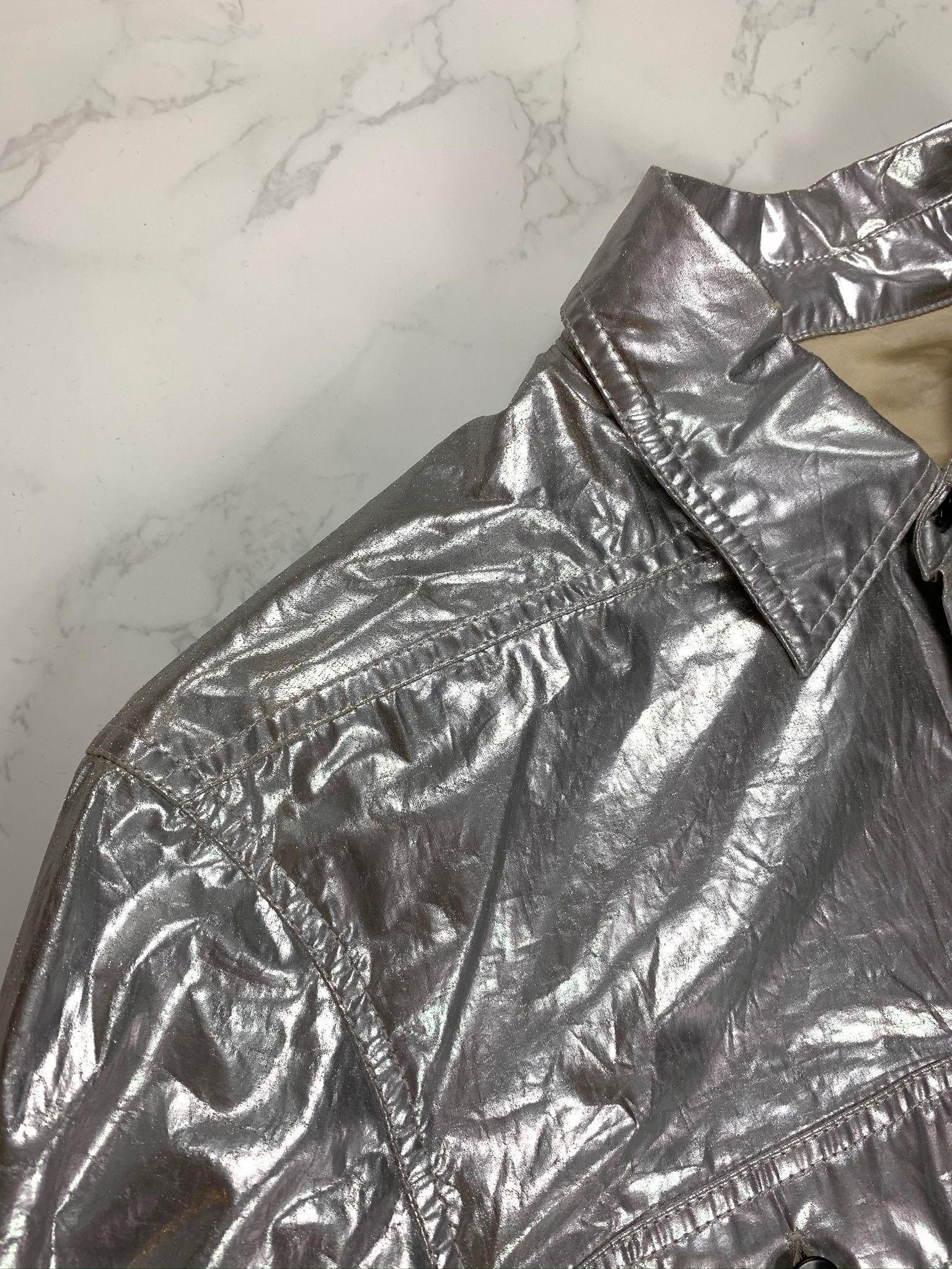 Rick Owens × Rick Owens Drkshdw 🔥75% OFF🔥 [SALE] Rick Owens Silver Cargo Pocket Overshirt Size US S / EU 44-46 / 1 - 13 Thumbnail