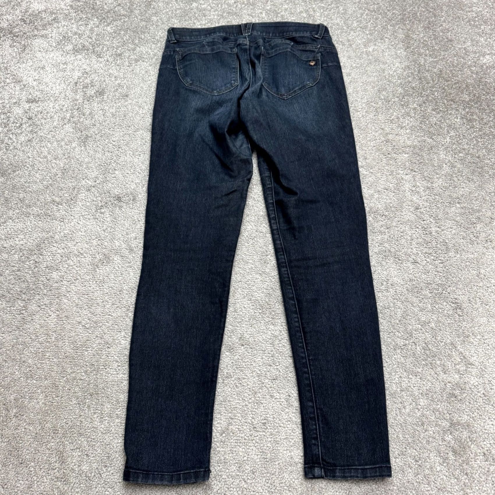 Vintage Democracy AB Solution Skinny Jeans Womens 6 Blue Dark Wash Denim Slim Stretch Casual Size 30" / US 8 / IT 44 - 2 Thumbnail