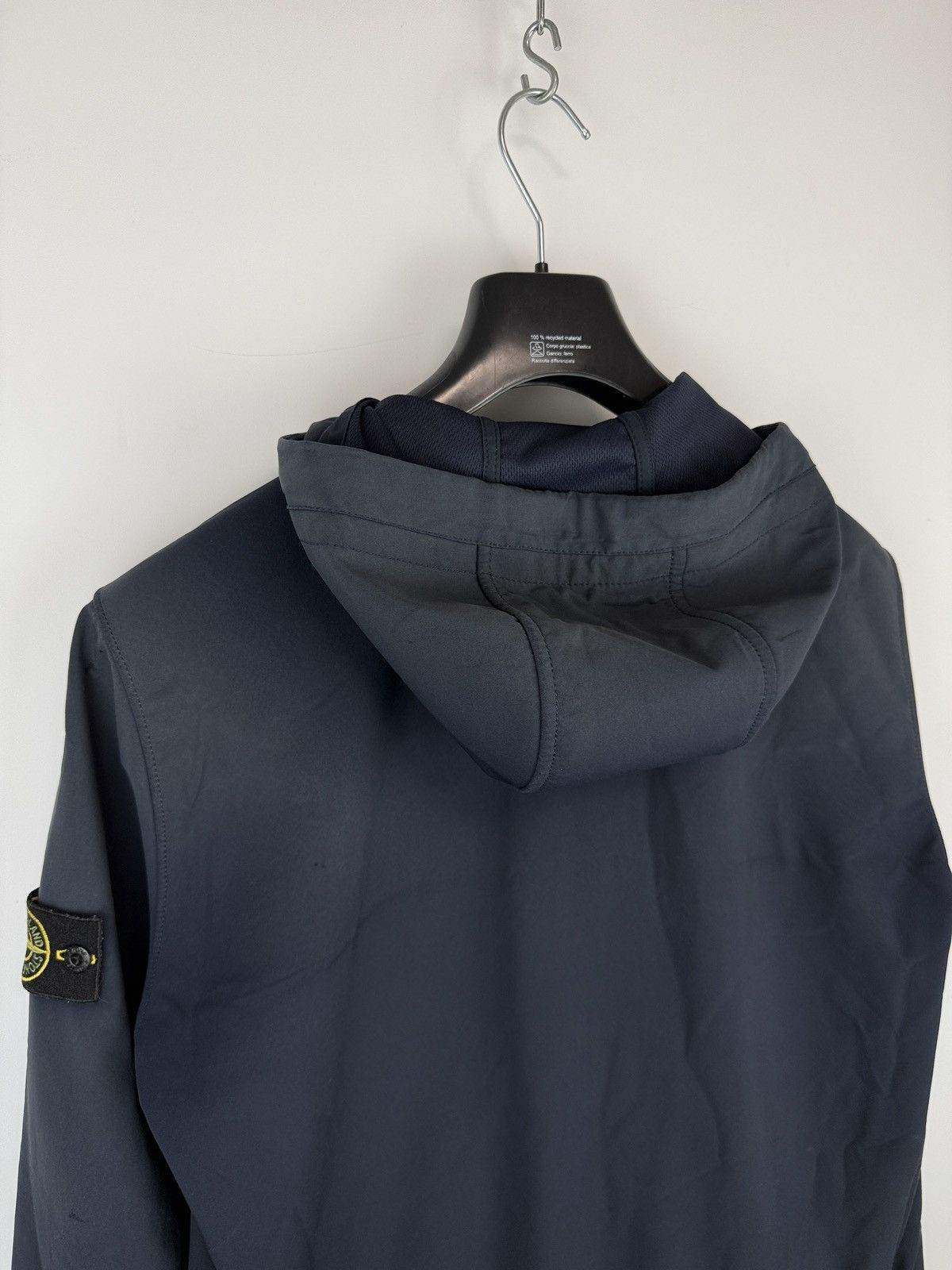 Stone Island Navy Blue Stone Island Light Soft Shell-R Jacket Size US L / EU 52-54 / 3 - 9 Thumbnail