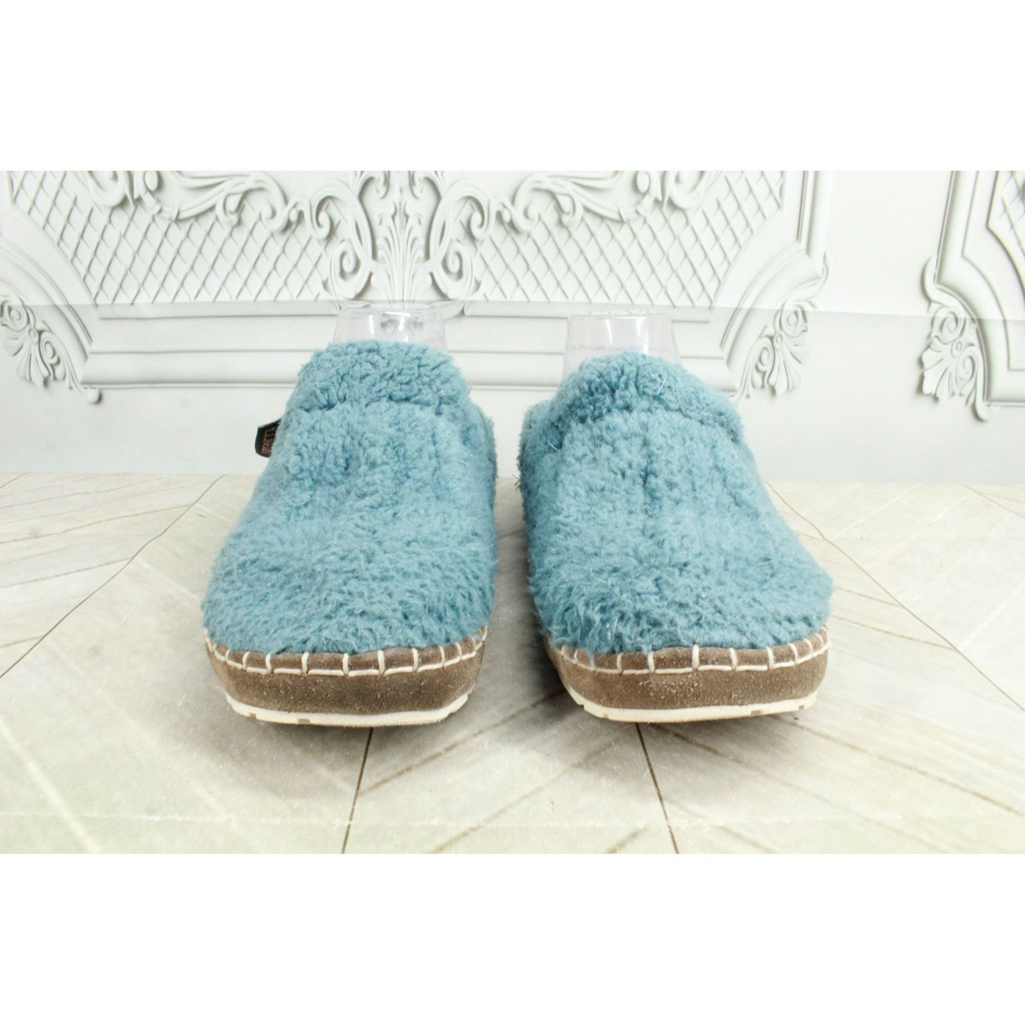 L.L. Bean LL Bean Women's Aqua Knit Wicked Good Fleece Slippers Size US 8 / IT 38 - 5 Thumbnail