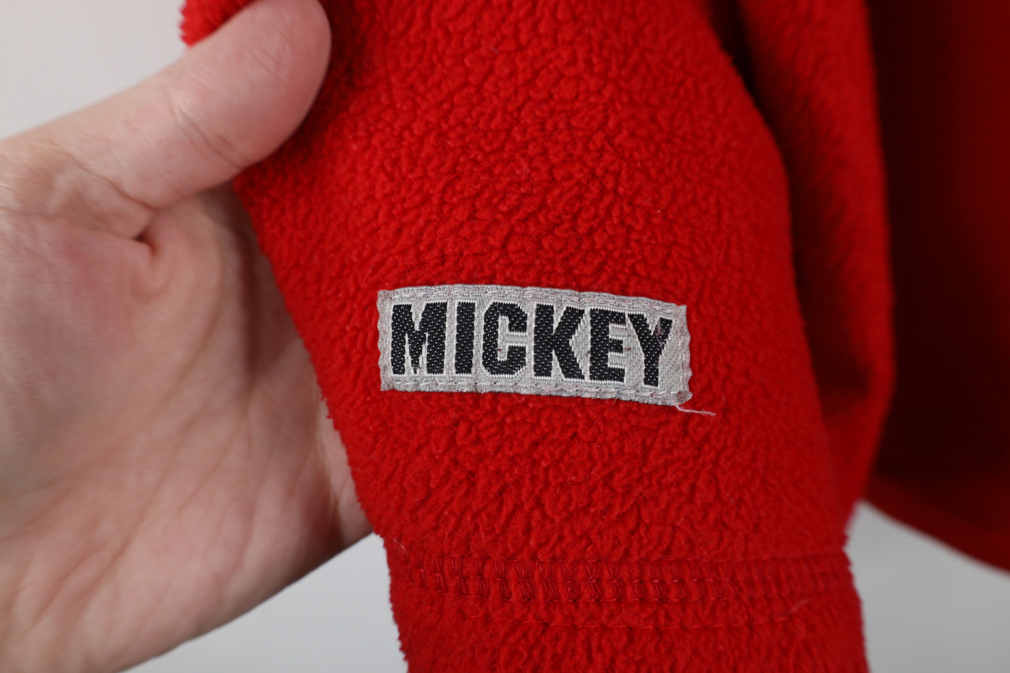 Disney × Vintage Vintage Disney Snowflake Mickey Mouse Fleece Sweater Size XL / US 12-14 / IT 48-50 - 7 Thumbnail