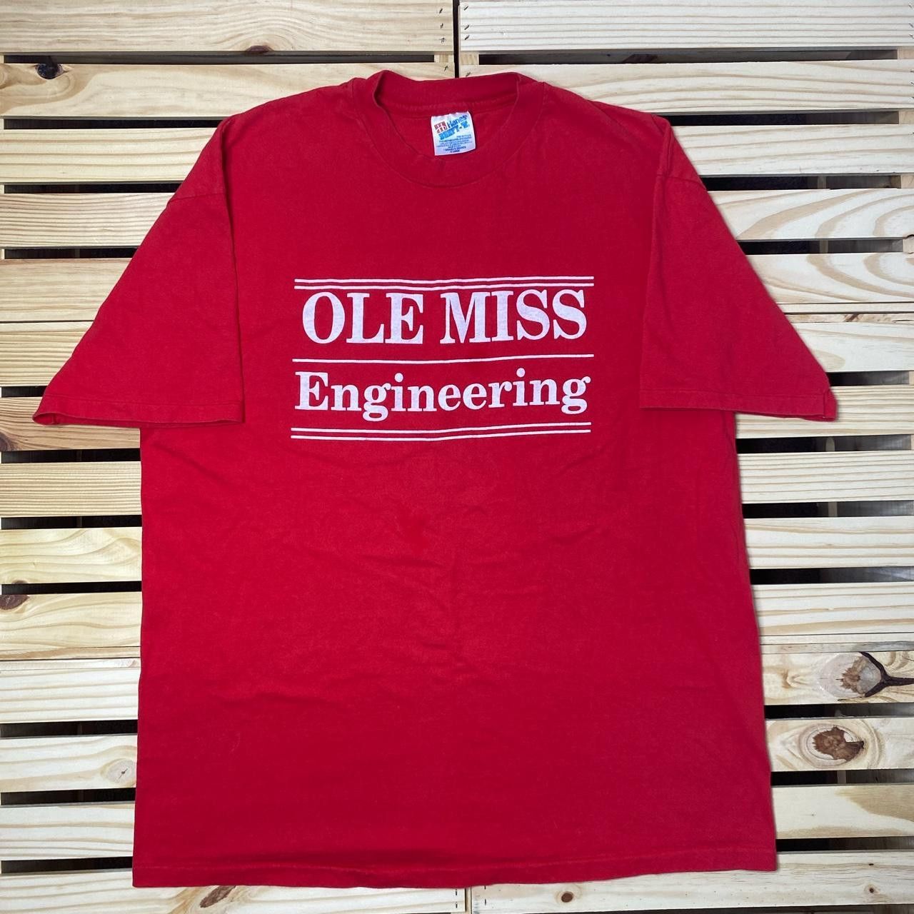 Hanes Vintage University of Mississippi Red College Tee Size XL Size US XL / EU 56 / 4 - 1 Thumbnail
