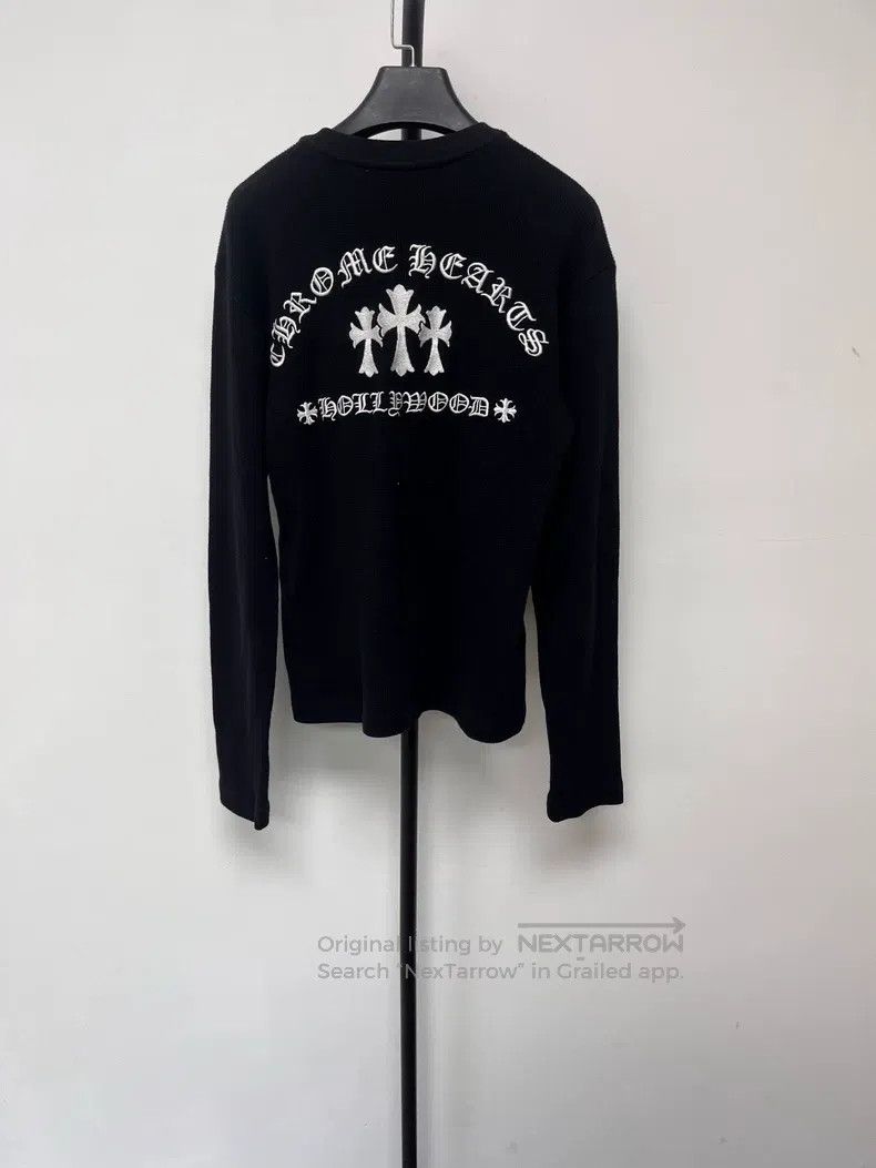 Chrome Hearts CHROME HEARTS Size XS Black embroidery three crosses Sanskr Size US XS / EU 42 / 0 - 1 Thumbnail