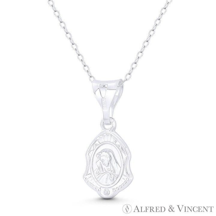 Other Holy Mother Virgin Mary Pendant in .925 Sterling Silver Size ONE SIZE - 1 Preview
