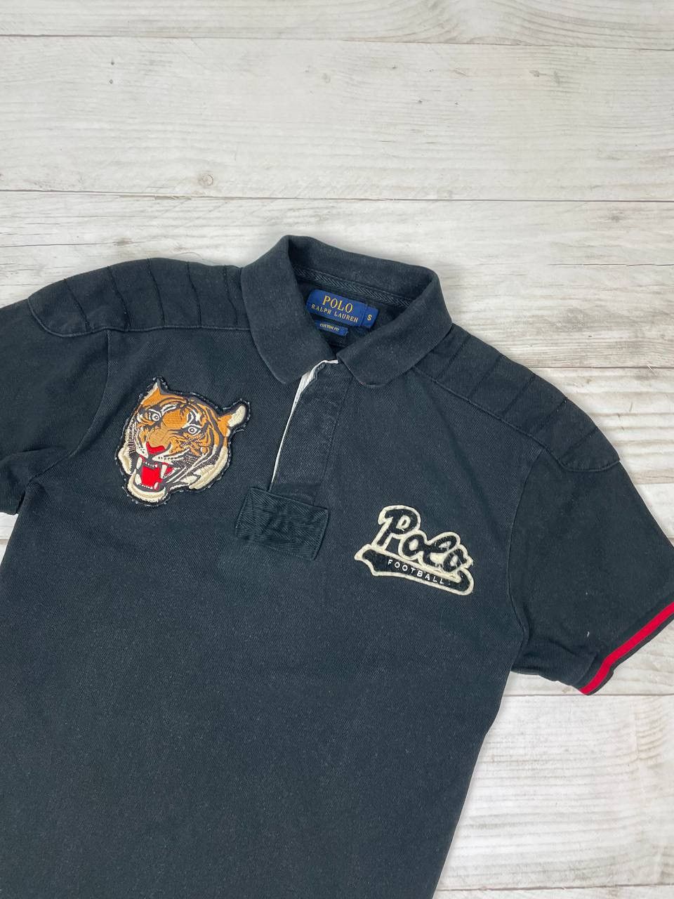 Polo Ralph Lauren Vintage Polo Ralph Lauren Football Tiger Rugby Shirt Y2K Size US S / EU 44-46 / 1 - 2 Thumbnail