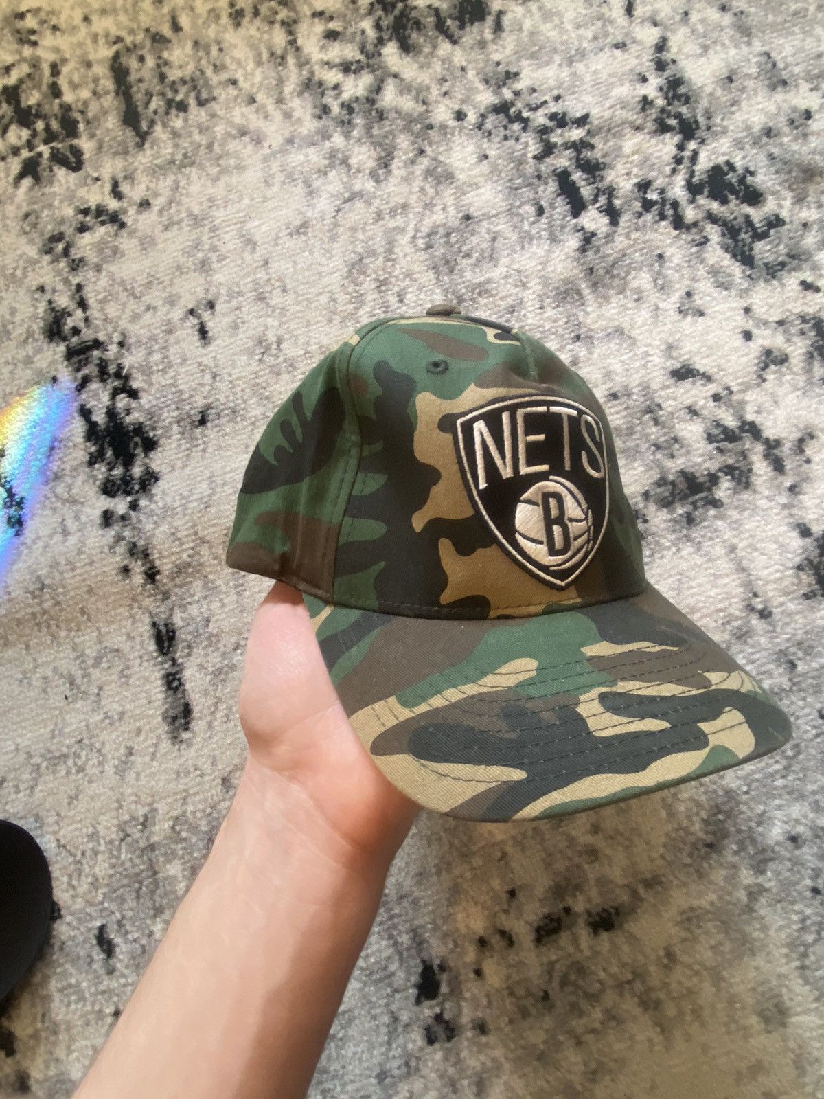 Mitchell & Ness × NBA Brooklyn Nets Camo Cap Mitchell&Ness Vintage Streetwear Y2k Size ONE SIZE - 3 Thumbnail