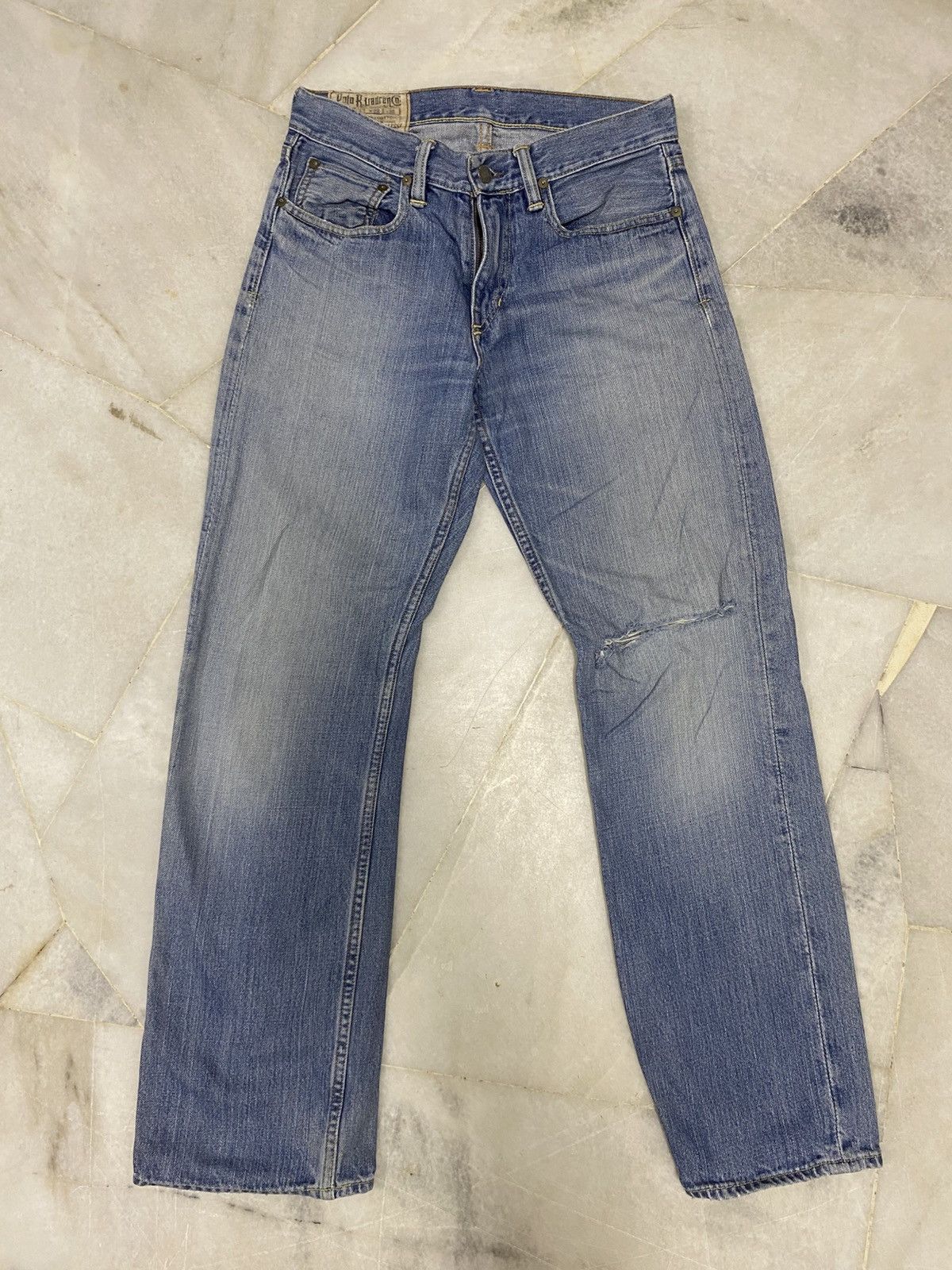 Polo Ralph Lauren Size 30x29 Vintage Polo Ralph Lauren Distressed Jeans Faded Size US 29 - 1 Thumbnail