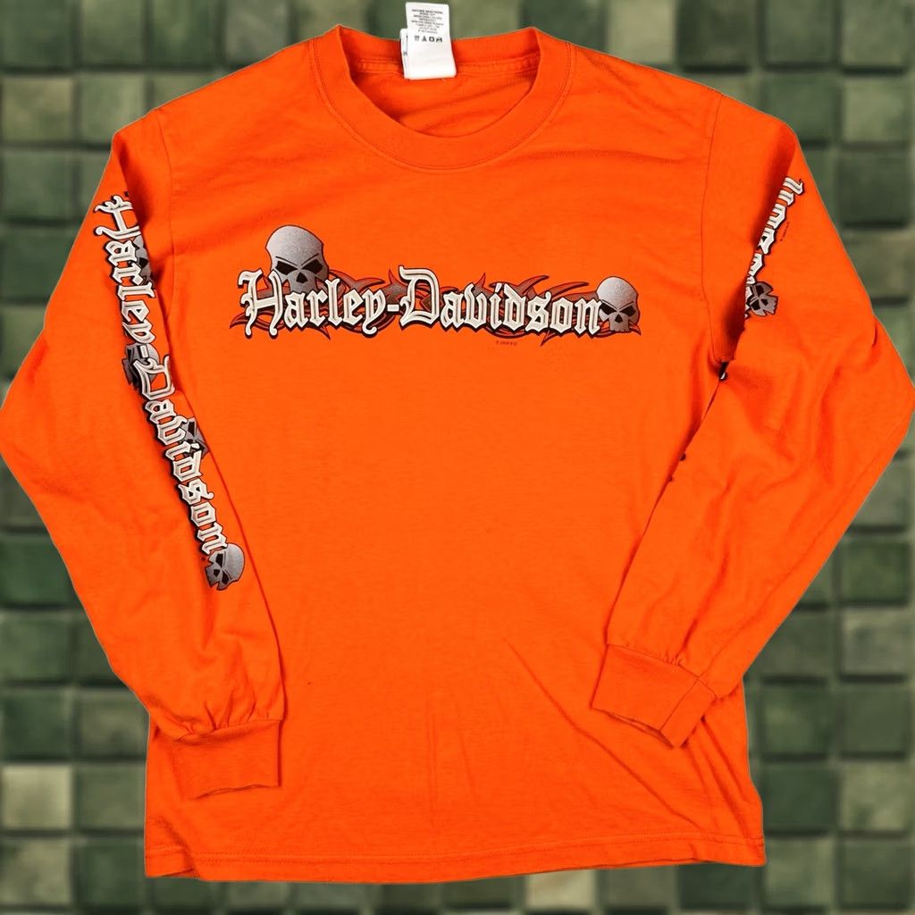 Harley Davidson VINTAGE Harley Davidson Tucson Arizona Willie G Skull Long Sleeve USA S Size US S / EU 44-46 / 1 - 1 Thumbnail