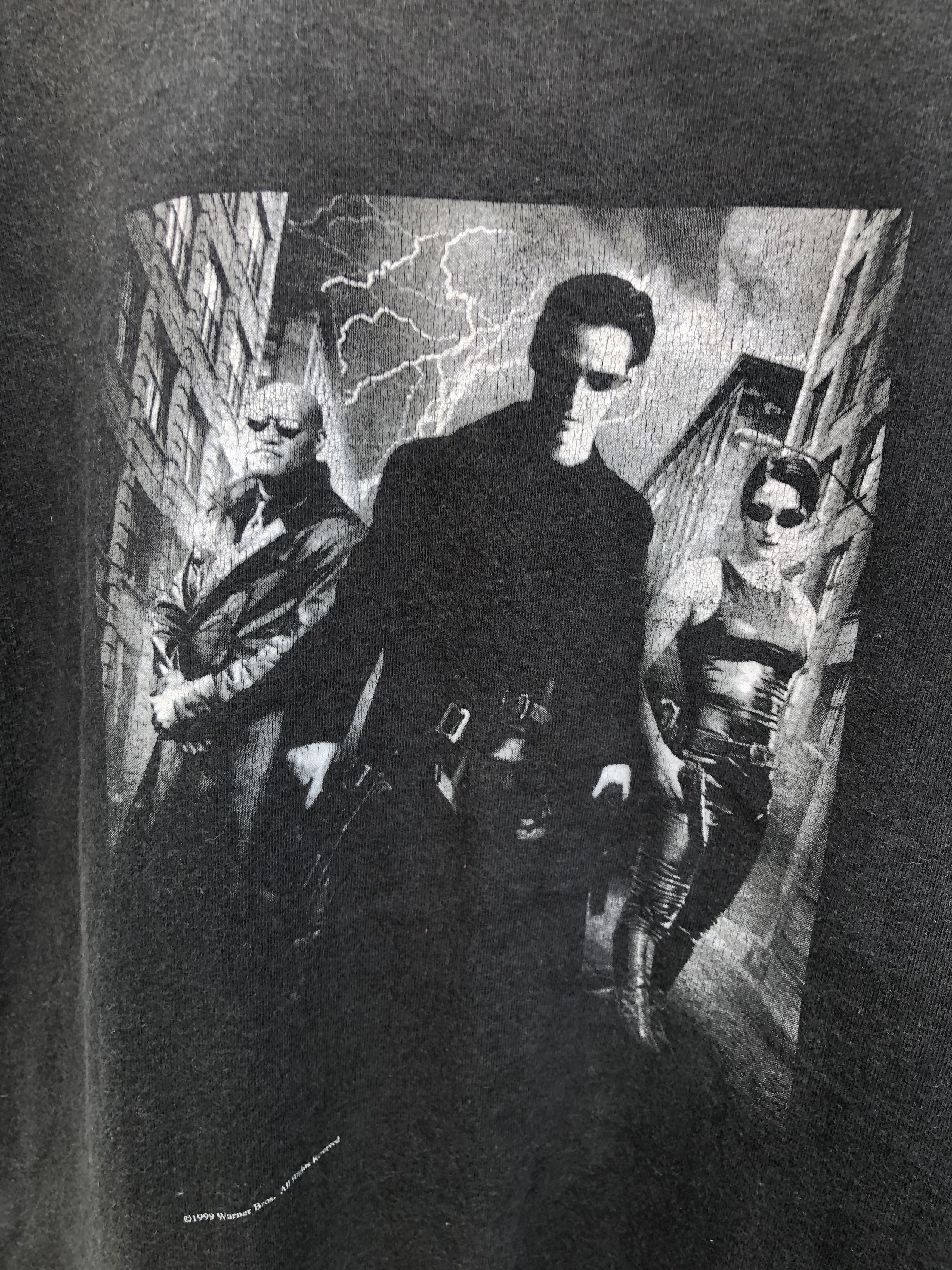 Vintage Vintage 90s The Matrix Promo Movie Tee Size US M / EU 48-50 / 2 - 6 Thumbnail