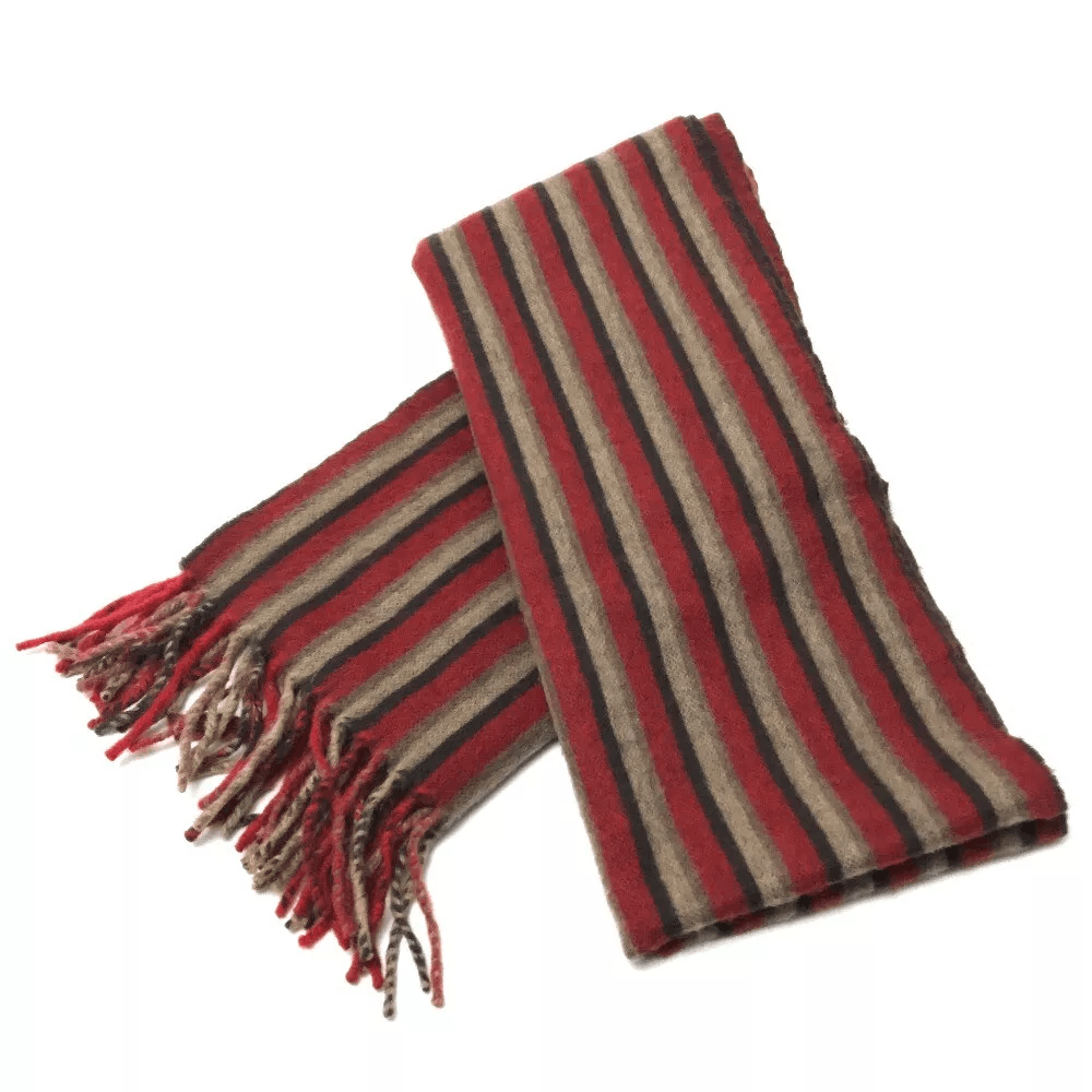 Louis Vuitton LOUIS VUITTON Efficial - Leie Muffler Scarf Red Size ONE SIZE - 8 Thumbnail