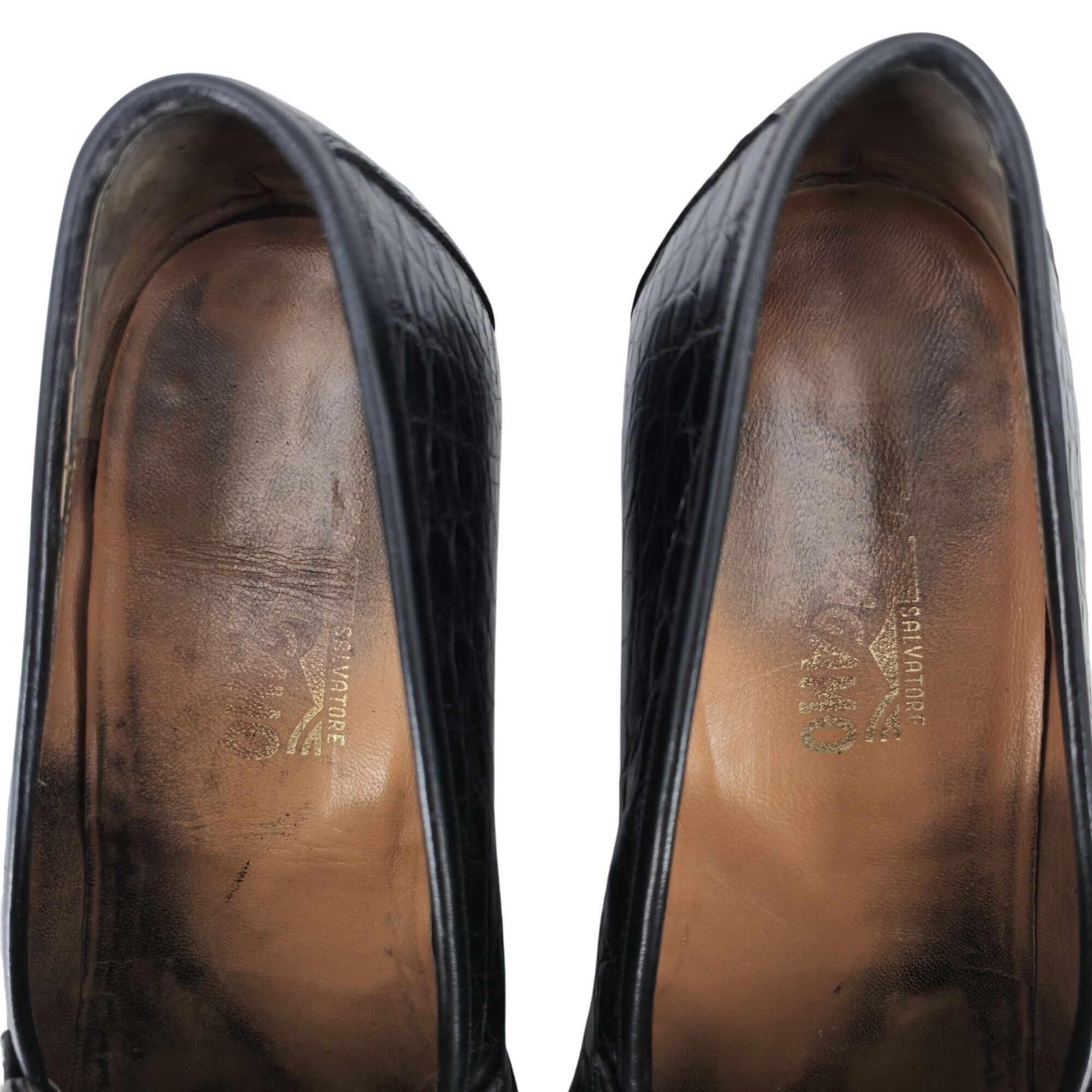 Salvatore Ferragamo Salvatore Ferragamo Exotic Black Crocodile Dress Shoe Men 11 Size US 11 / EU 44 - 11 Thumbnail