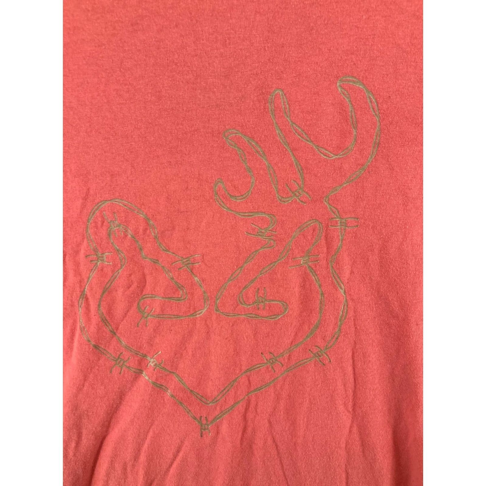 Vintage Browning Womens T-Shirt Large Pink Logo Outdoor Hunting Size L / US 10 / IT 46 - 7 Thumbnail