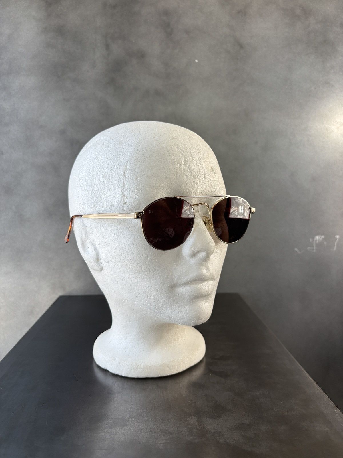 Vintage 1990s Vintage Sunglasses Made in Italy Metal Giorgio Armani Size ONE SIZE - 3 Thumbnail