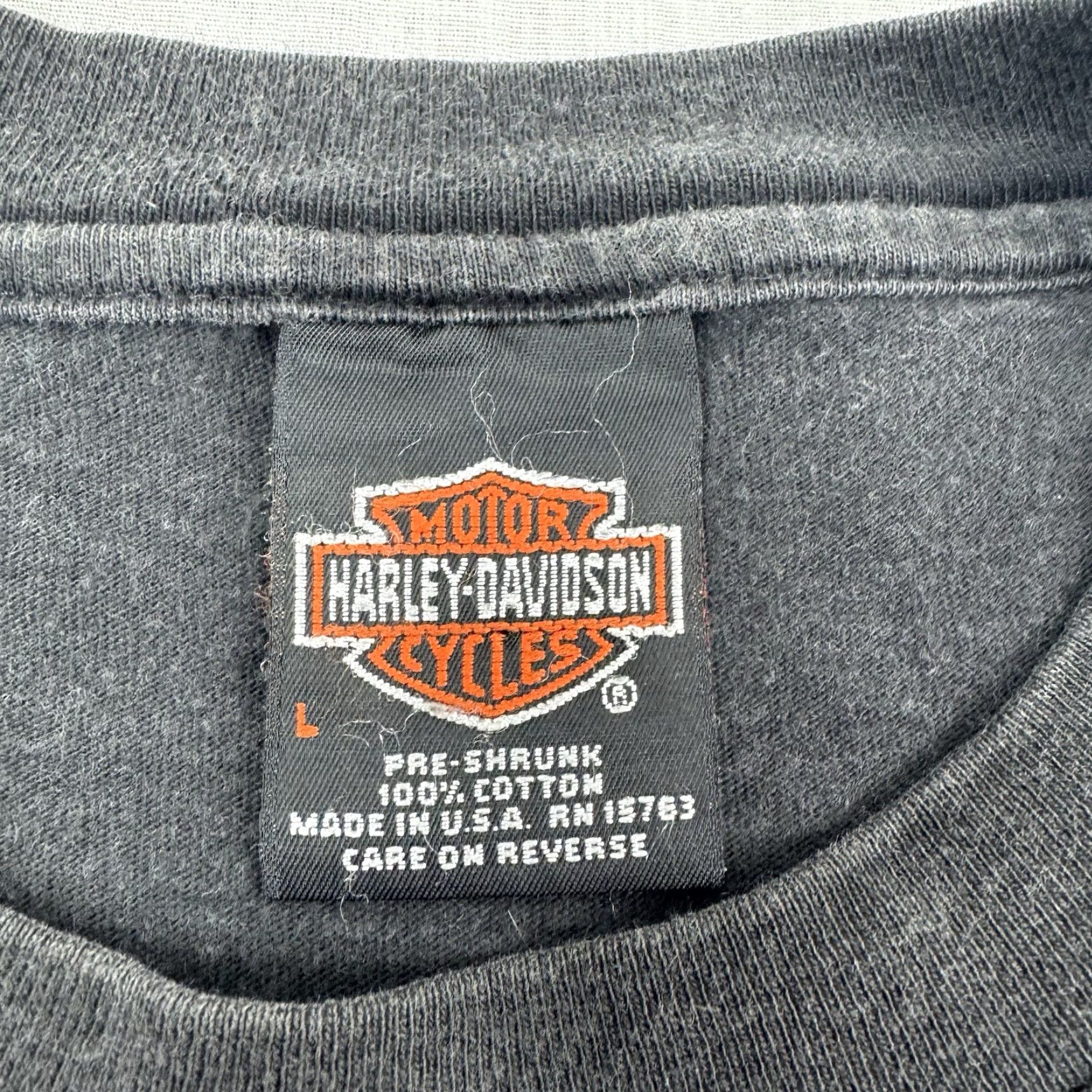 Harley Davidson Vintage Harley-Davidson T Shirt Adult Large Patriot USA Flag Biker Millennium Size US L / EU 52-54 / 3 - 4 Thumbnail