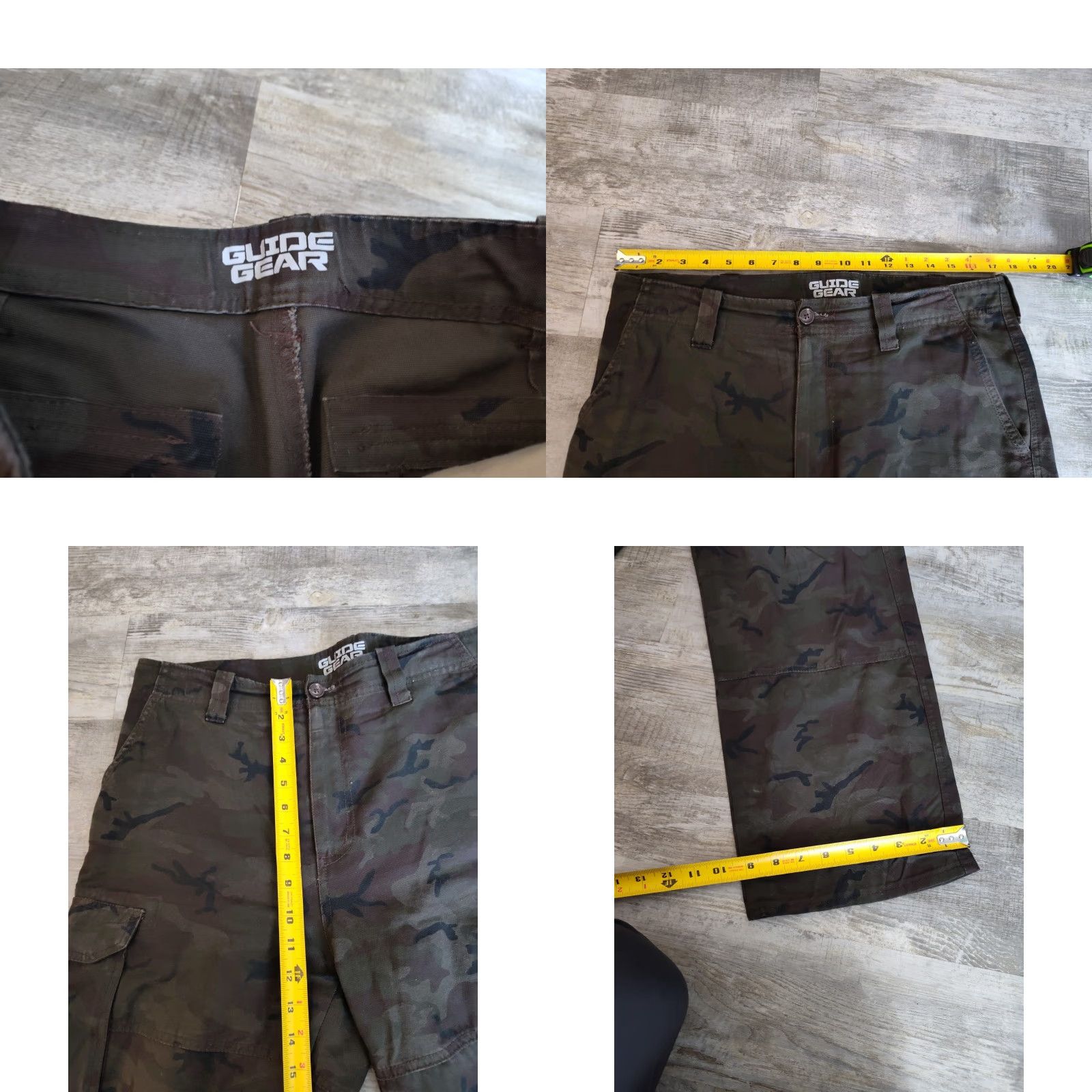 Vintage Guide Gear Cargo Pants Mens 34x28 Green Camo Tactical Hunting Outdoor Cotton Size US 34 / EU 50 - 8 Thumbnail