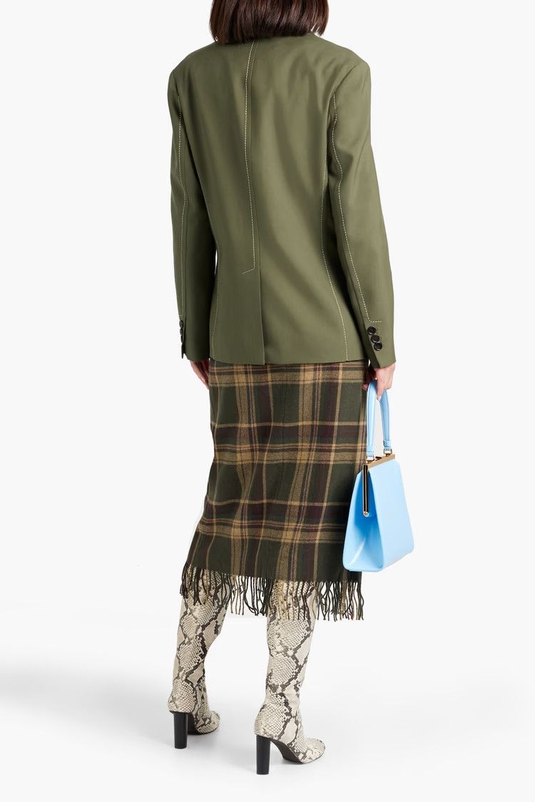 Marni o1y1025 Blazer in Military Green Size M / US 6-8 / IT 42-44 - 3 Thumbnail