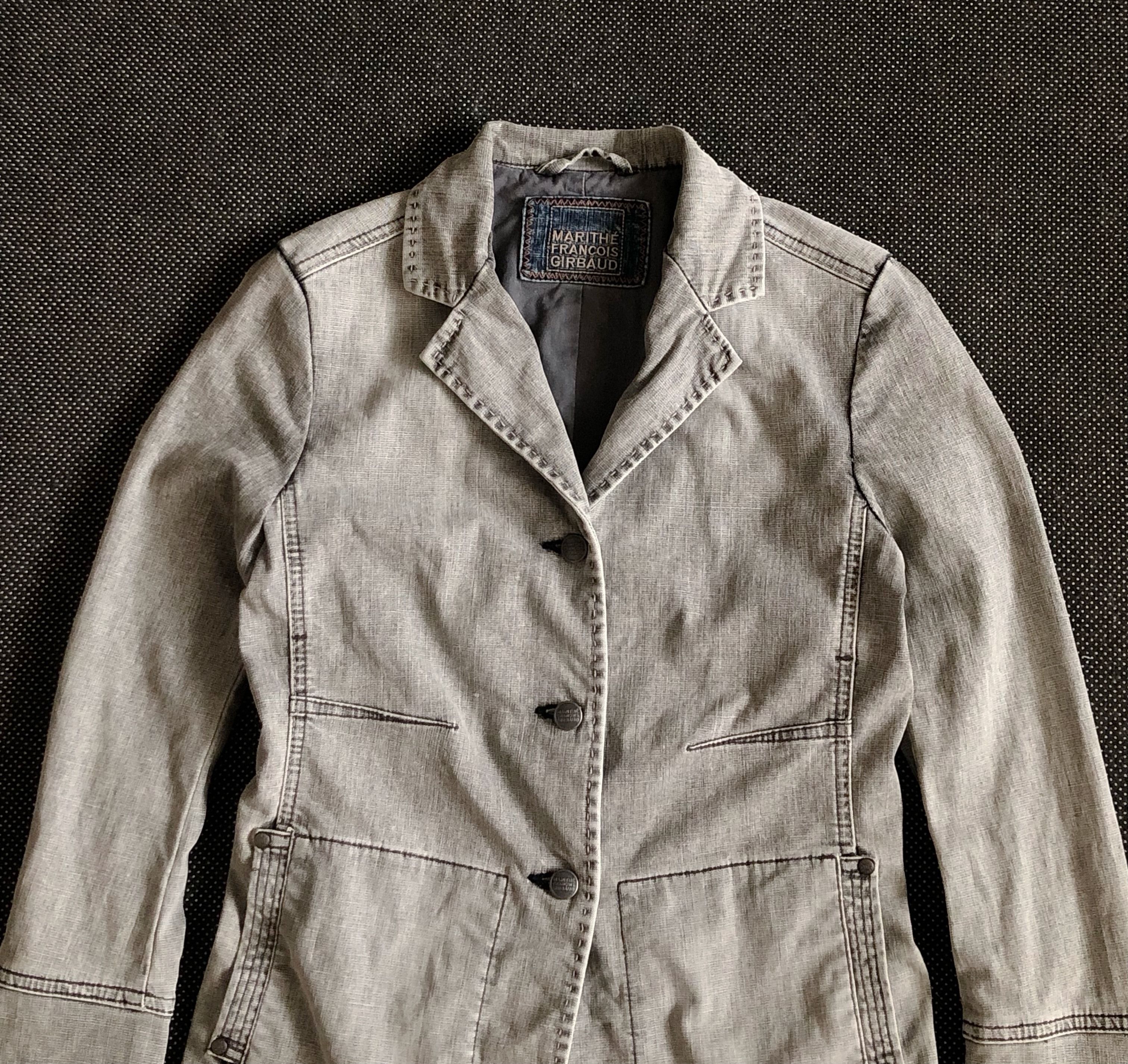 Marithe + Francois Girbaud × Vintage RARE🔥VINTAGE M.F. GIRBAUD DENIM JACKET Size XS / US 0-2 / IT 36-38 - 9 Thumbnail