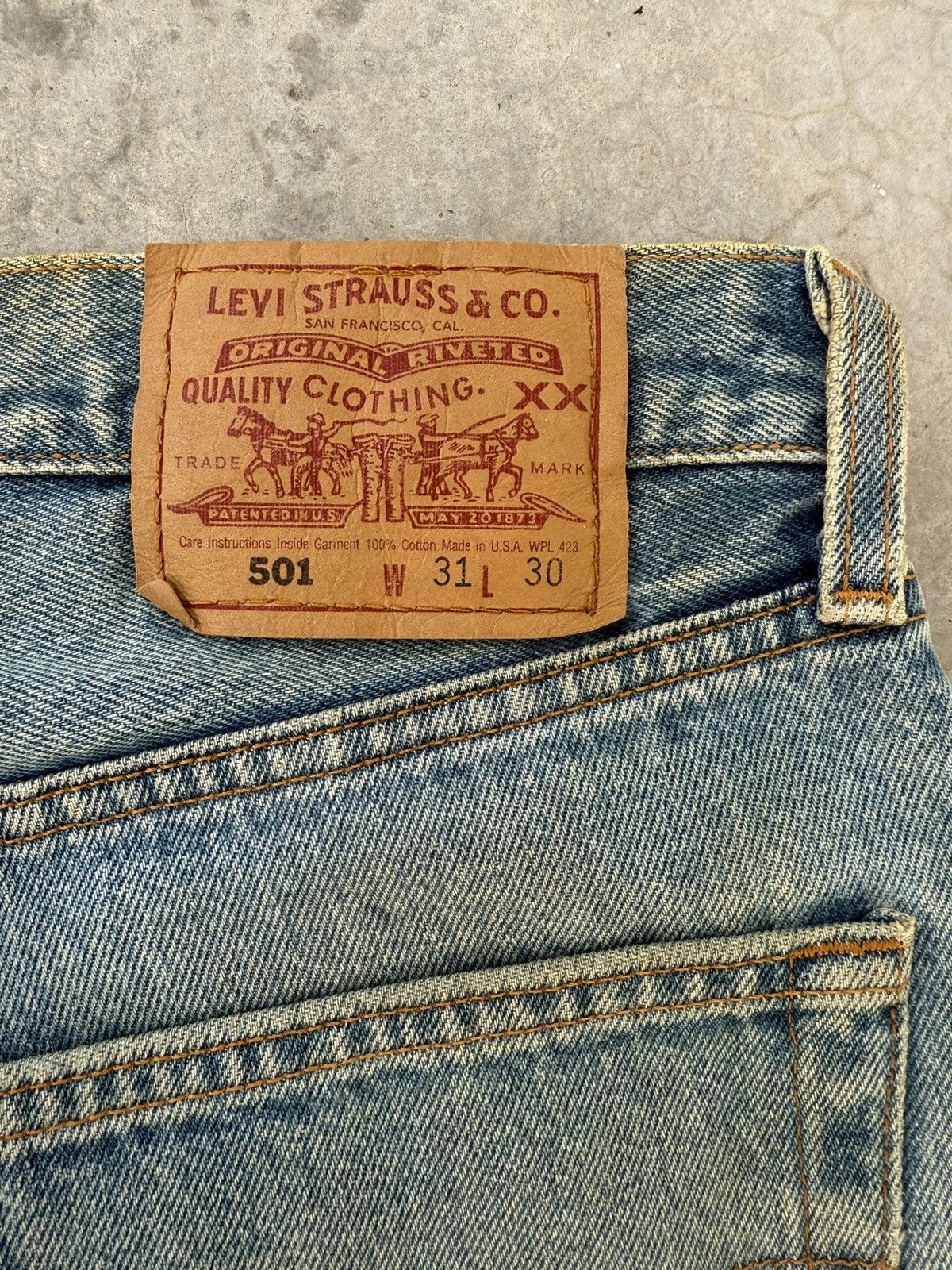 Levi's Vintage Clothing VINTAGE LEVI'S 501 USA 99' FOR WOMEN RUSTY DENIM JEAN PANTS Size US 31 - 15 Thumbnail