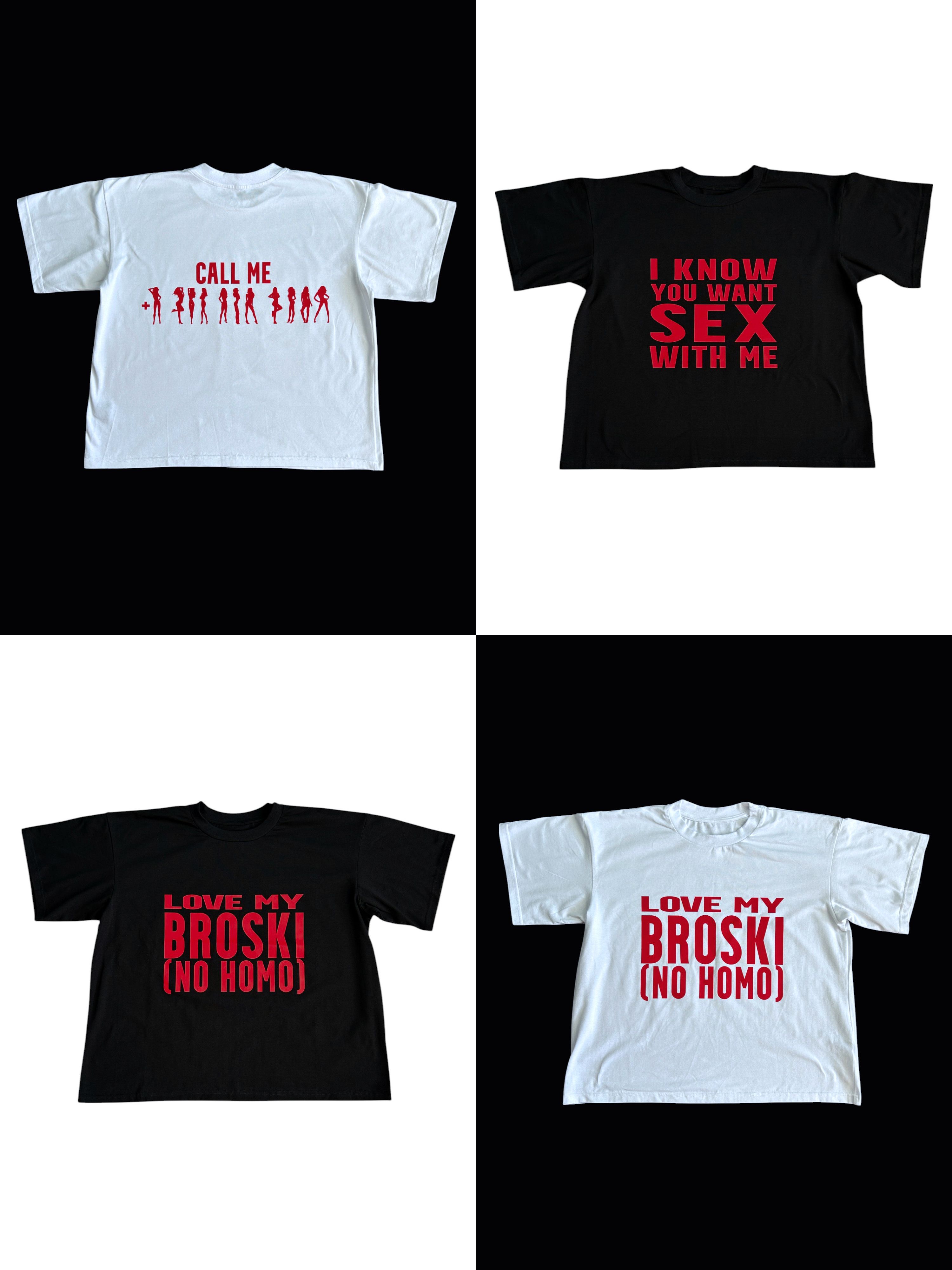 Vintage STREETWEAR 🔥I KNOW U WANT SEX WITH ME TEE CALL ME 90s Size US M / EU 48-50 / 2 - 2 Thumbnail