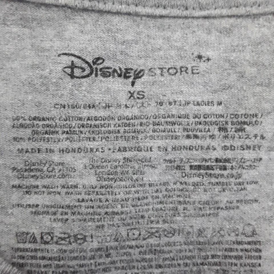 Disney DISNEY Mickey & Minnie T-shirt XS Gray Black Glitter Sparkle Size XS / US 0-2 / IT 36-38 - 9 Thumbnail