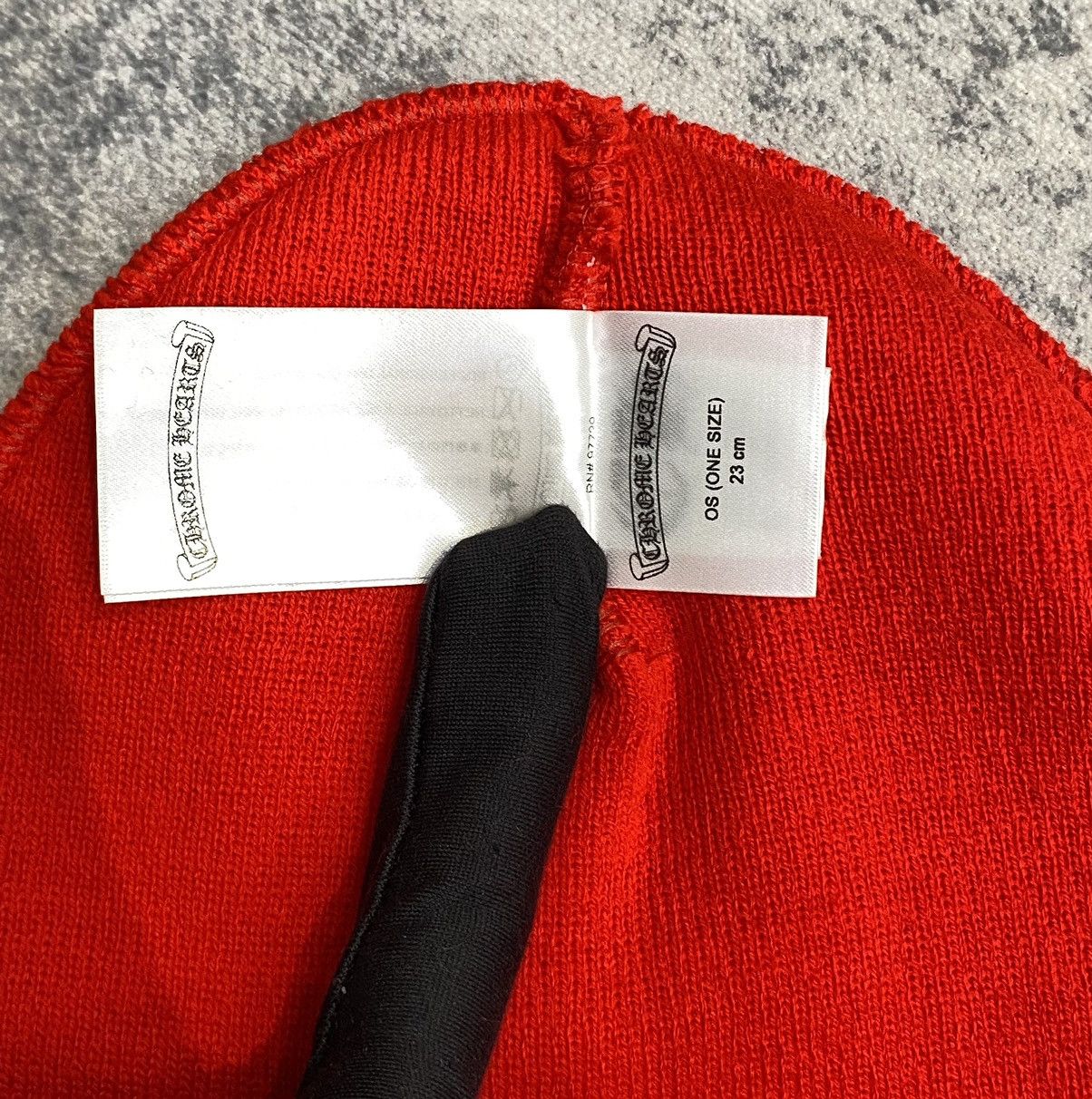 Chrome Hearts Chrome hearts logo beanie safety red Size ONE SIZE - 6 Thumbnail