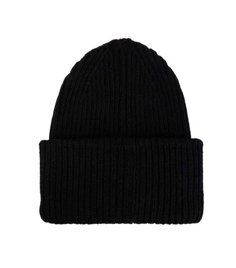 Dsquared2 Dsquared2 logo patch beanie hat DSQ2 wool graphjc black🎨 Size ONE SIZE - 3 Thumbnail