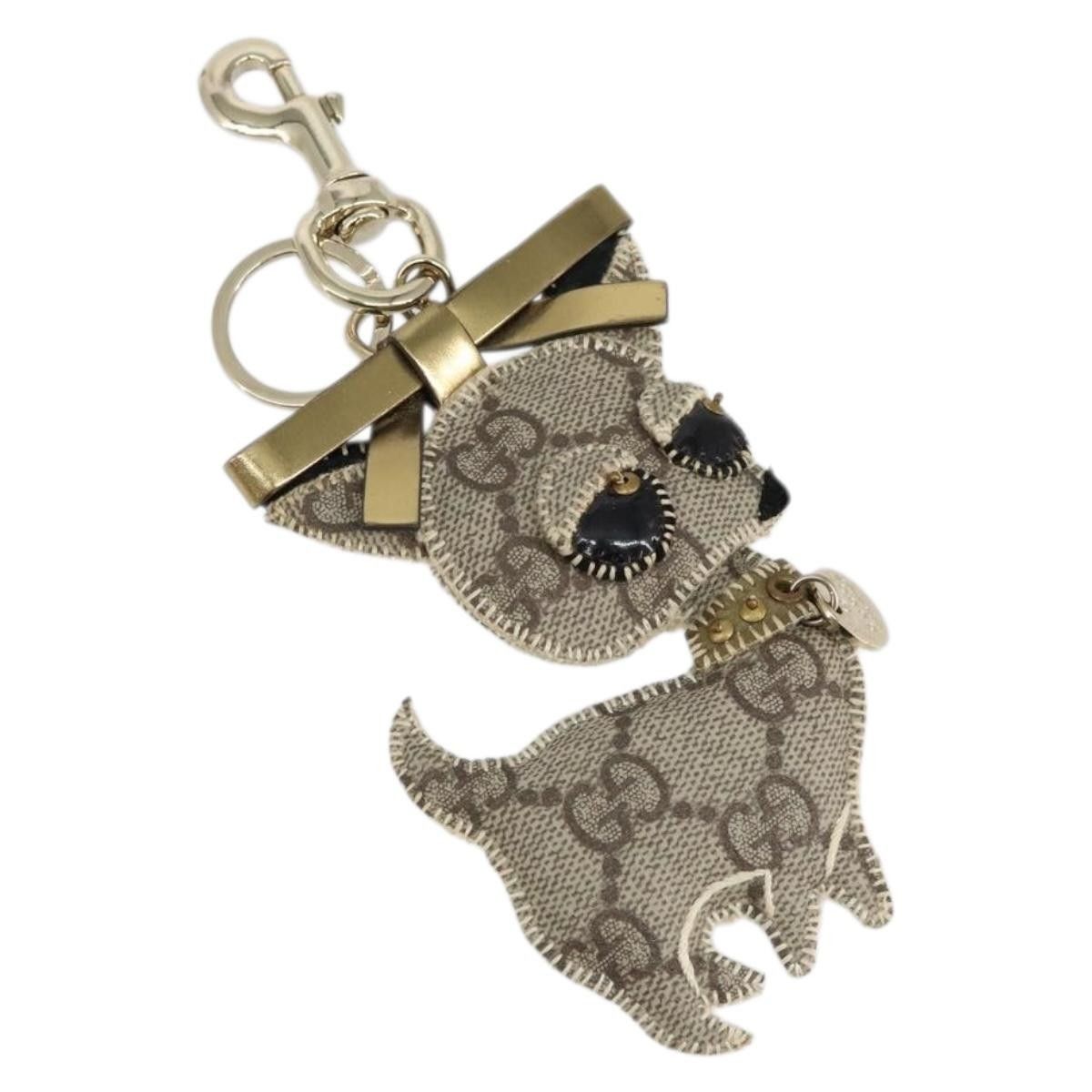 Gucci Gucci Dog Keychain GG Coated Canvas Size ONE SIZE - 1 Thumbnail