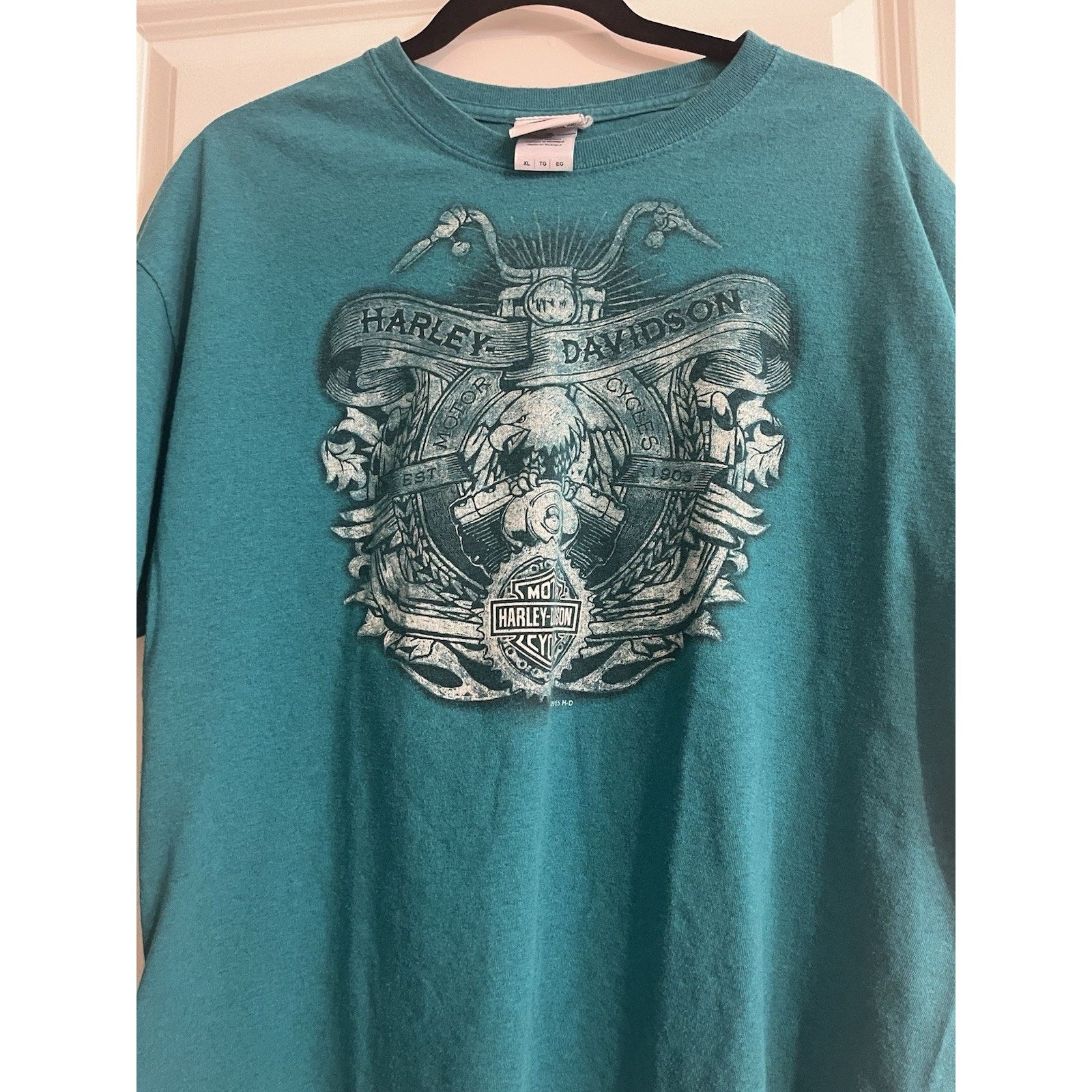 Harley Davidson Harley-Davidson T Shirt XL Teal Lake Havasu City Arizona Size US XL / EU 56 / 4 - 3 Thumbnail