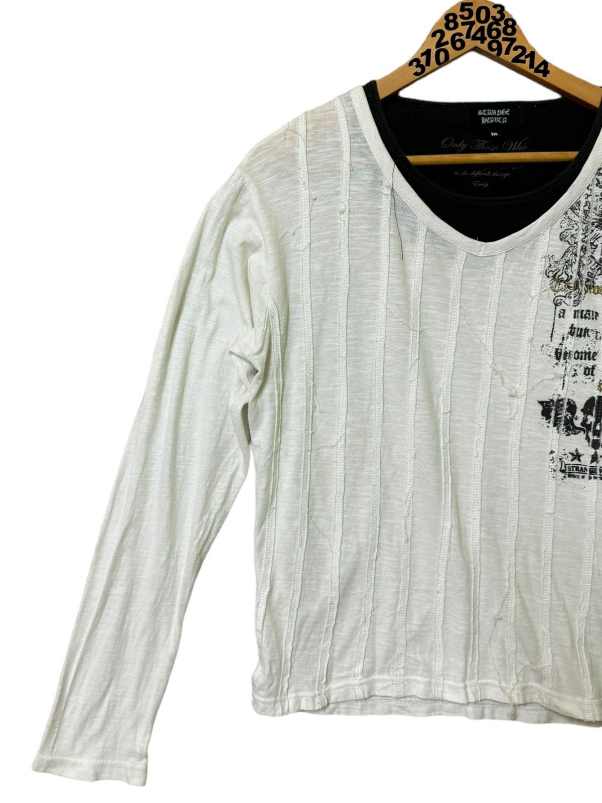 Affliction Strange World Punk Revel Art Quotes Poem Long Sleeves Size US M / EU 48-50 / 2 - 4 Thumbnail