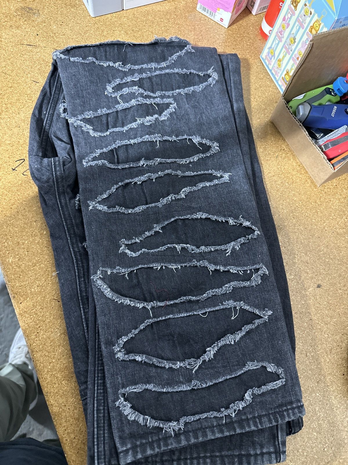 Ksubi Ksubi x Trippie Redd chitch shredded black jeans Size US 31 - 8 Thumbnail