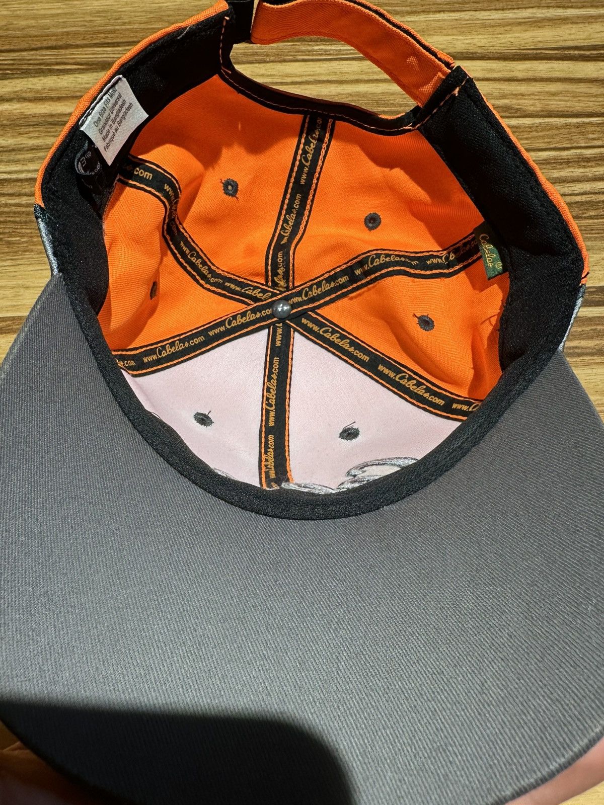 Cabelas Vint Cabela's Vibrant Orange Cap with Silver & Black Accents Size ONE SIZE - 6 Thumbnail