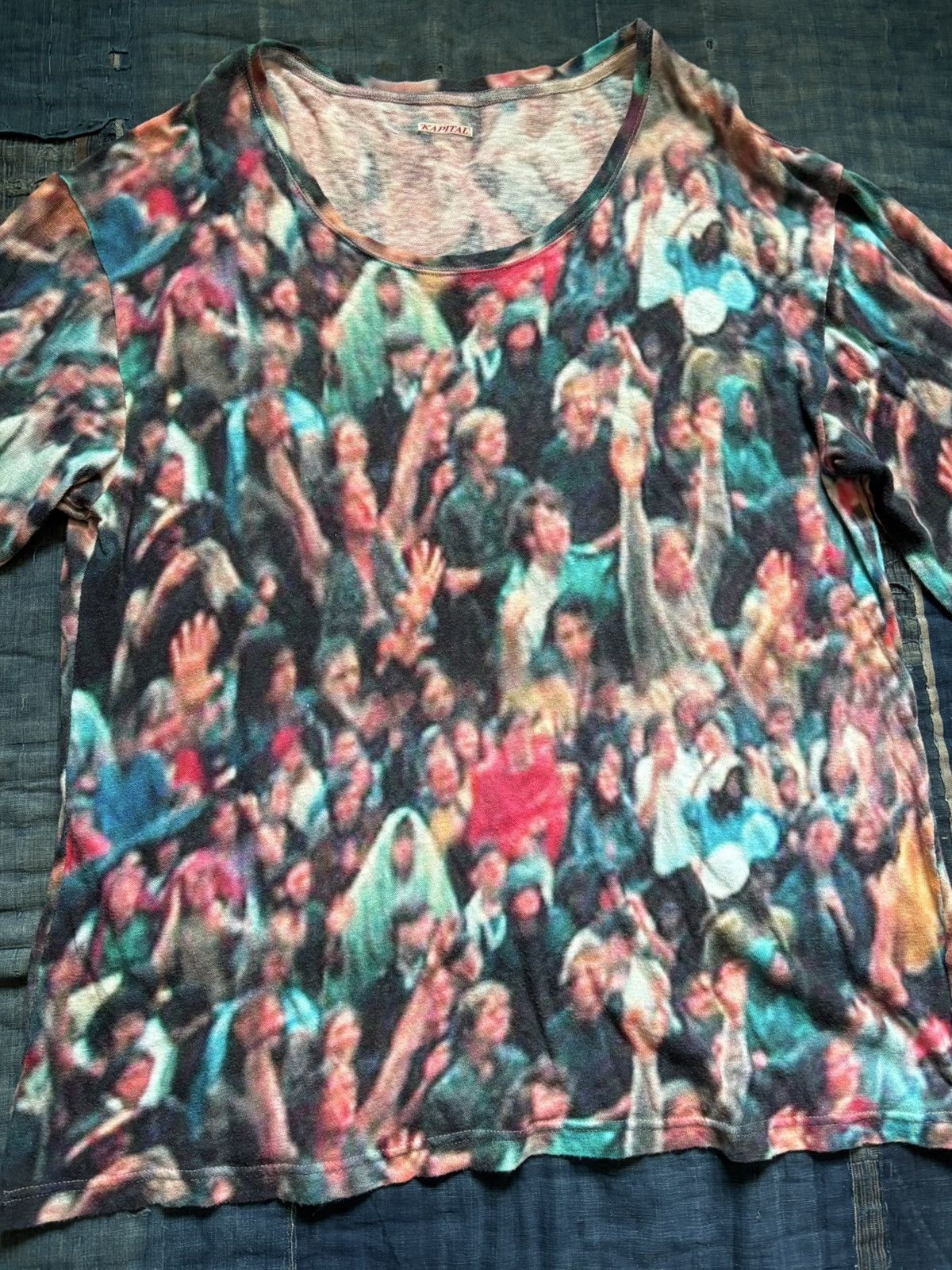 Kapital × Kapital Kountry KAPITAL festival printed Long Sleeve T-Shirt Size US XL / EU 56 / 4 - 5 Thumbnail