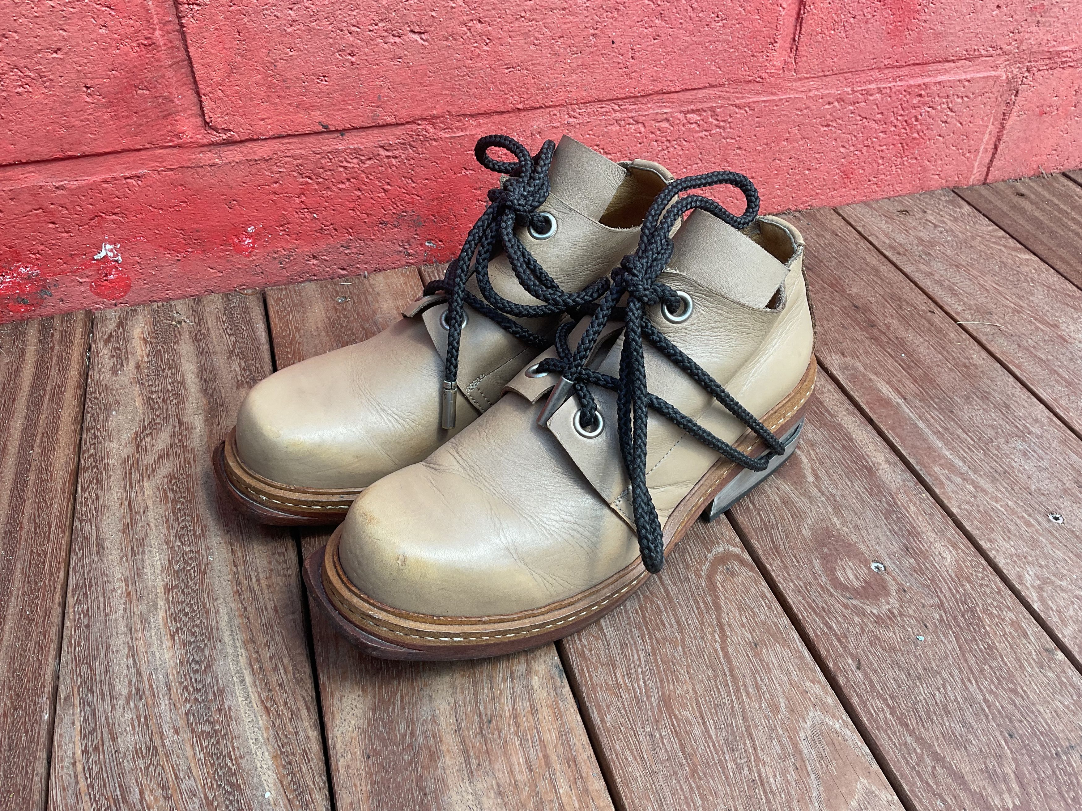 DIRK BIKKEMBERGS チャッカブーツ DIRK BIKKEMBERGS】Lace-up Leather Boots | chaoz