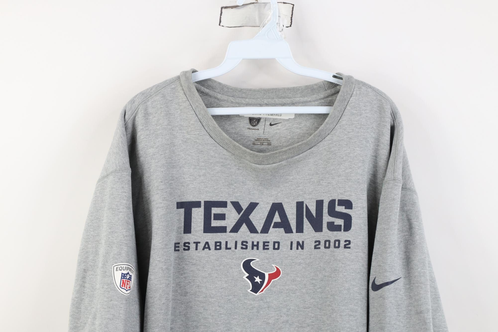 Nike Nike On Field Houston Texans Football Crewneck Sweatshirt Size US XXL / EU 58 / 5 - 2 Thumbnail