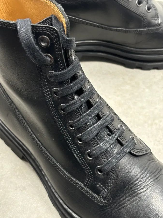 A.P.C. A.P.C. Black Leather Lace-Up Boots Chunky Sole Size 42 Size US 9 / EU 42 - 8 Thumbnail