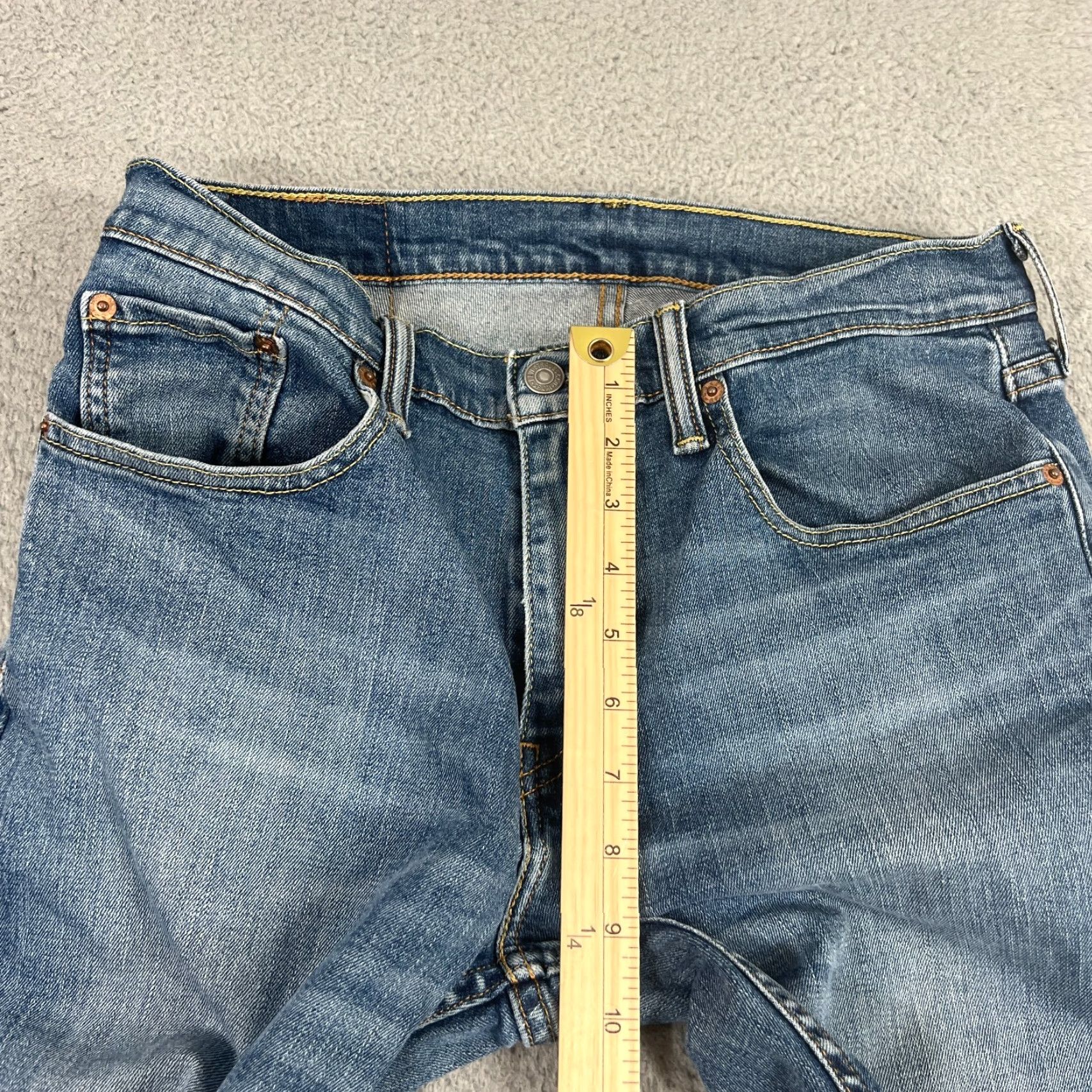 Levi's Levi's 559 Jeans Men's 31x28 Blue Denim Relaxed Straight Leg Vintage Grunge Style 559 Mens Jeans Size US 31 - 3 Thumbnail