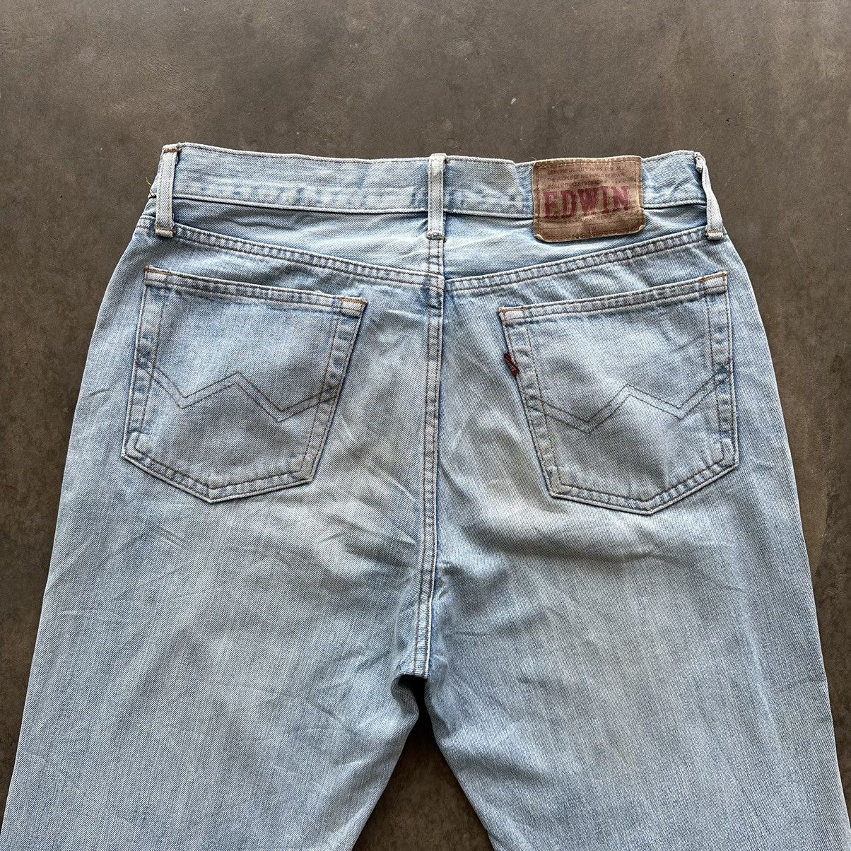 Japanese Brand Vintage Edwin Lightwash Distressed Faded Denim Jean Pant W31 Size US 31 - 12 Thumbnail
