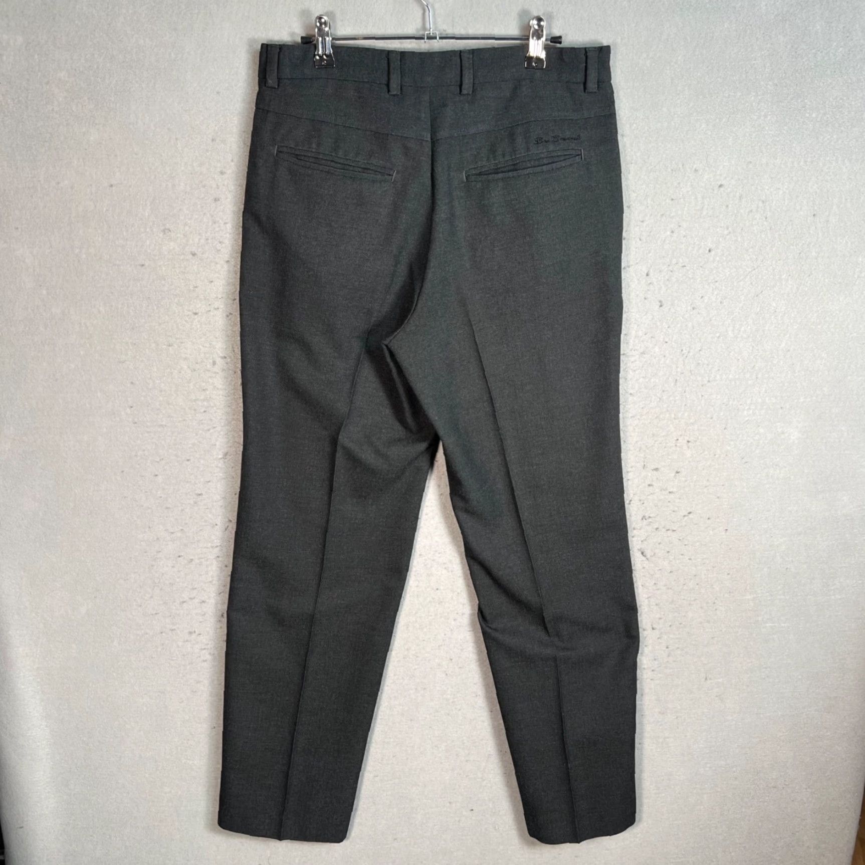 Ben Sherman Ben Sherman Mens Pants Dress Pants 31 Short Gray Straight Leg Inseam 29 Polyester Viscose Flat Front 8/10 Vintage Official Measurements Size US 31 - 2 Thumbnail