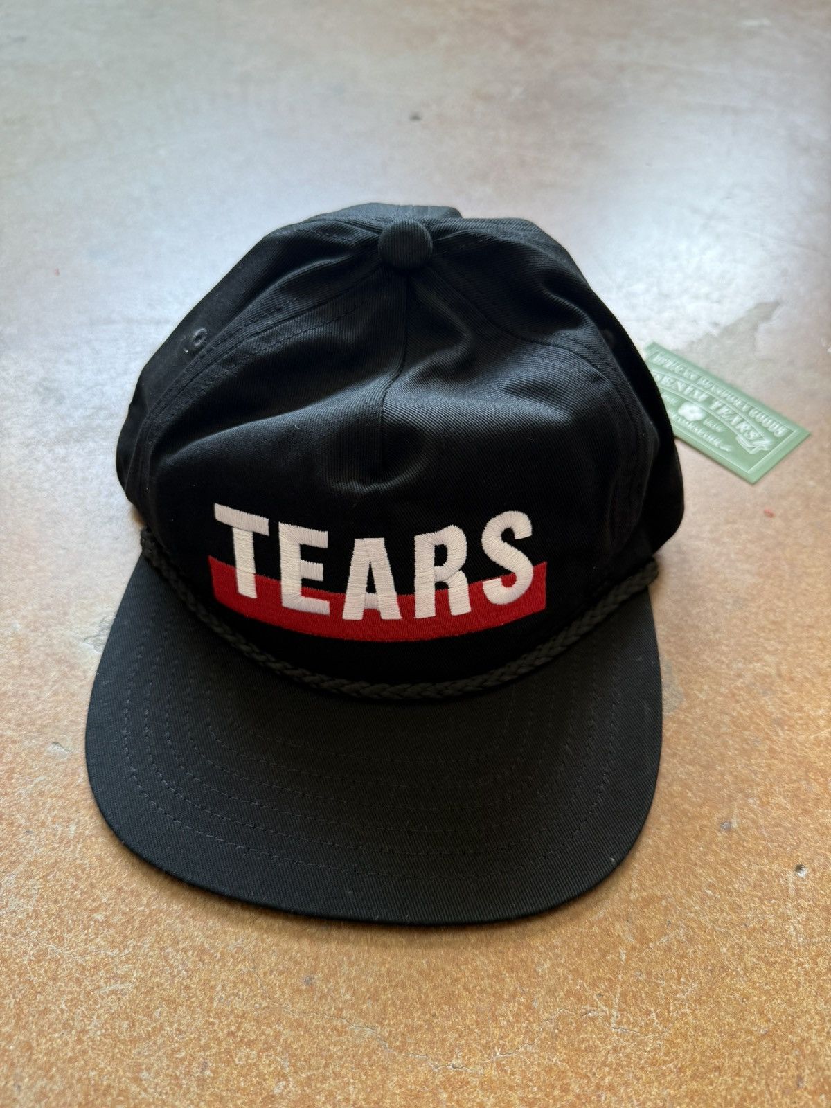 DENIM TEARS Denim Tears TEARS Leather Strap Hat Black Size ONE SIZE - 3 Thumbnail